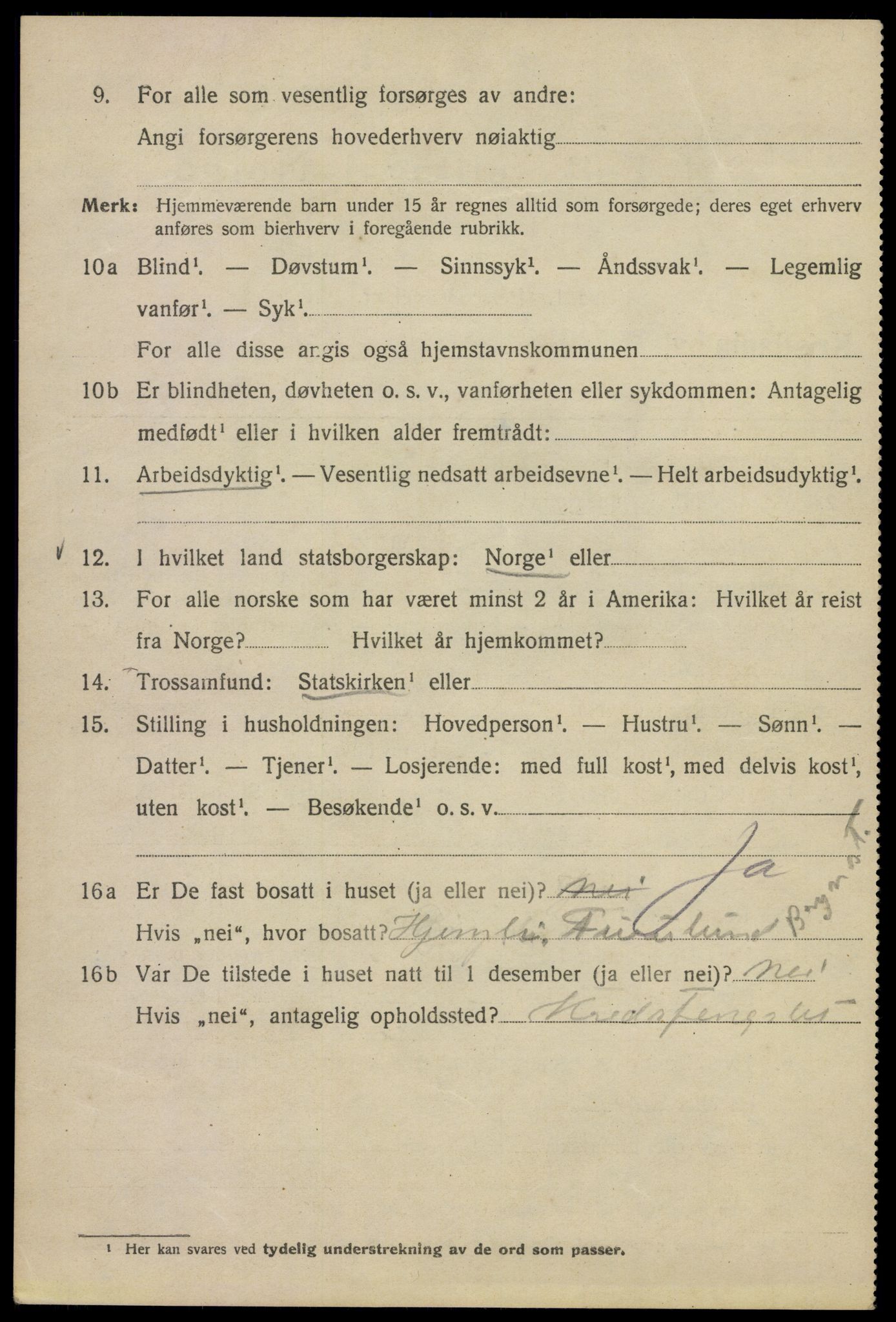 SAO, 1920 census for Kristiania, 1920, p. 407256