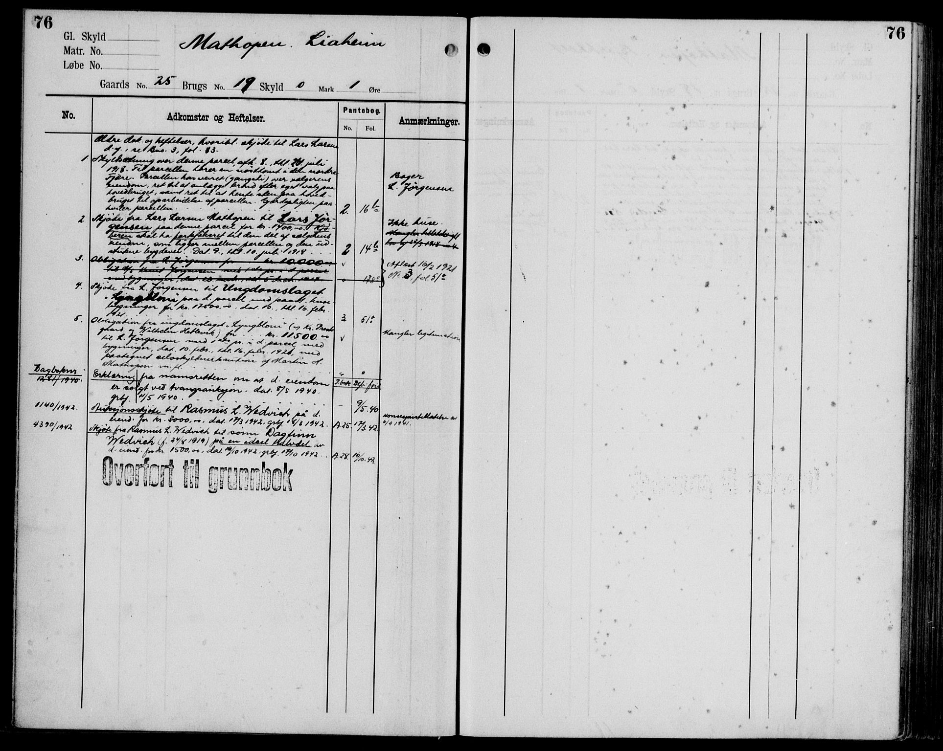 Midhordland sorenskriveri, AV/SAB-A-3001/1/G/Ga/Gab/L0106: Mortgage register no. II.A.b.106, p. 76