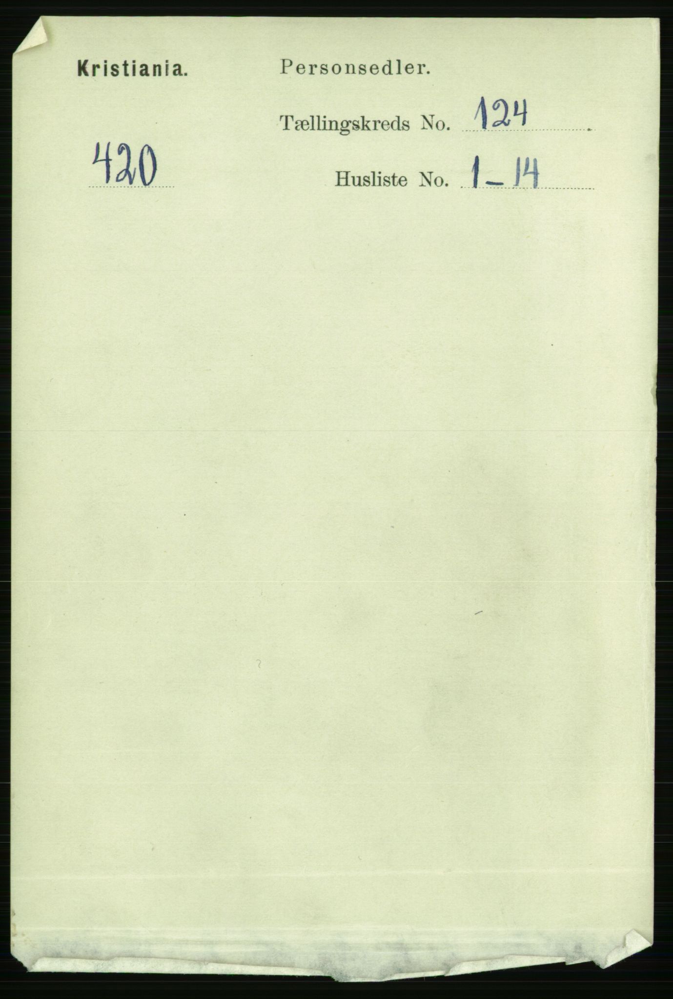 RA, 1891 census for 0301 Kristiania, 1891, p. 65343