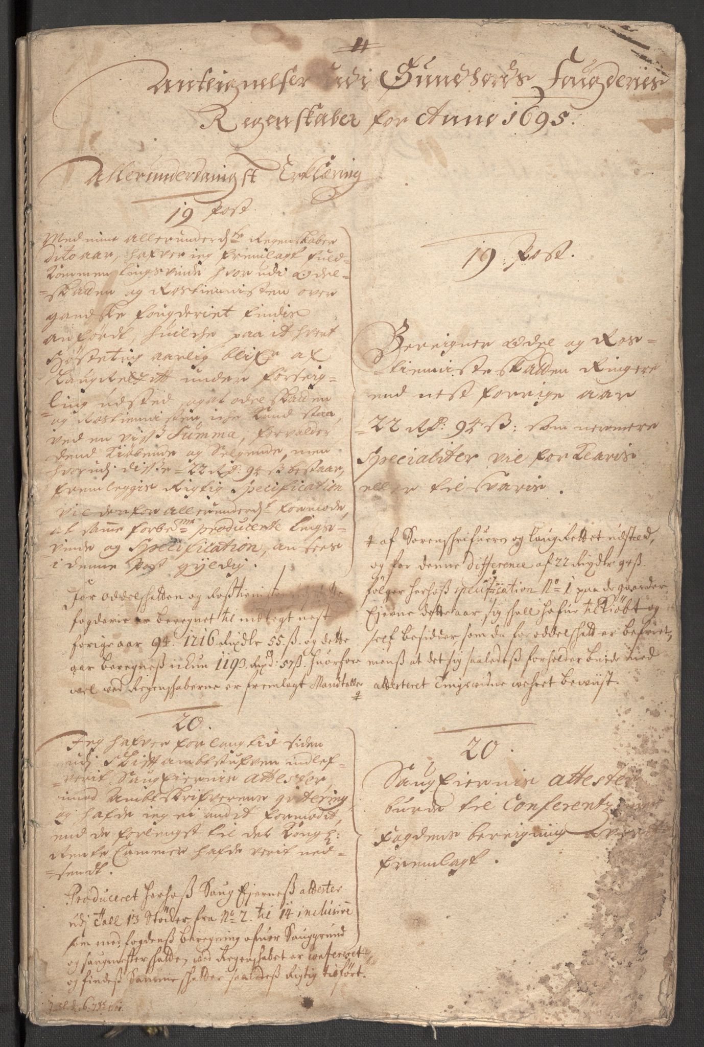 Rentekammeret inntil 1814, Reviderte regnskaper, Fogderegnskap, AV/RA-EA-4092/R48/L2977: Fogderegnskap Sunnhordland og Hardanger, 1697-1698, p. 468