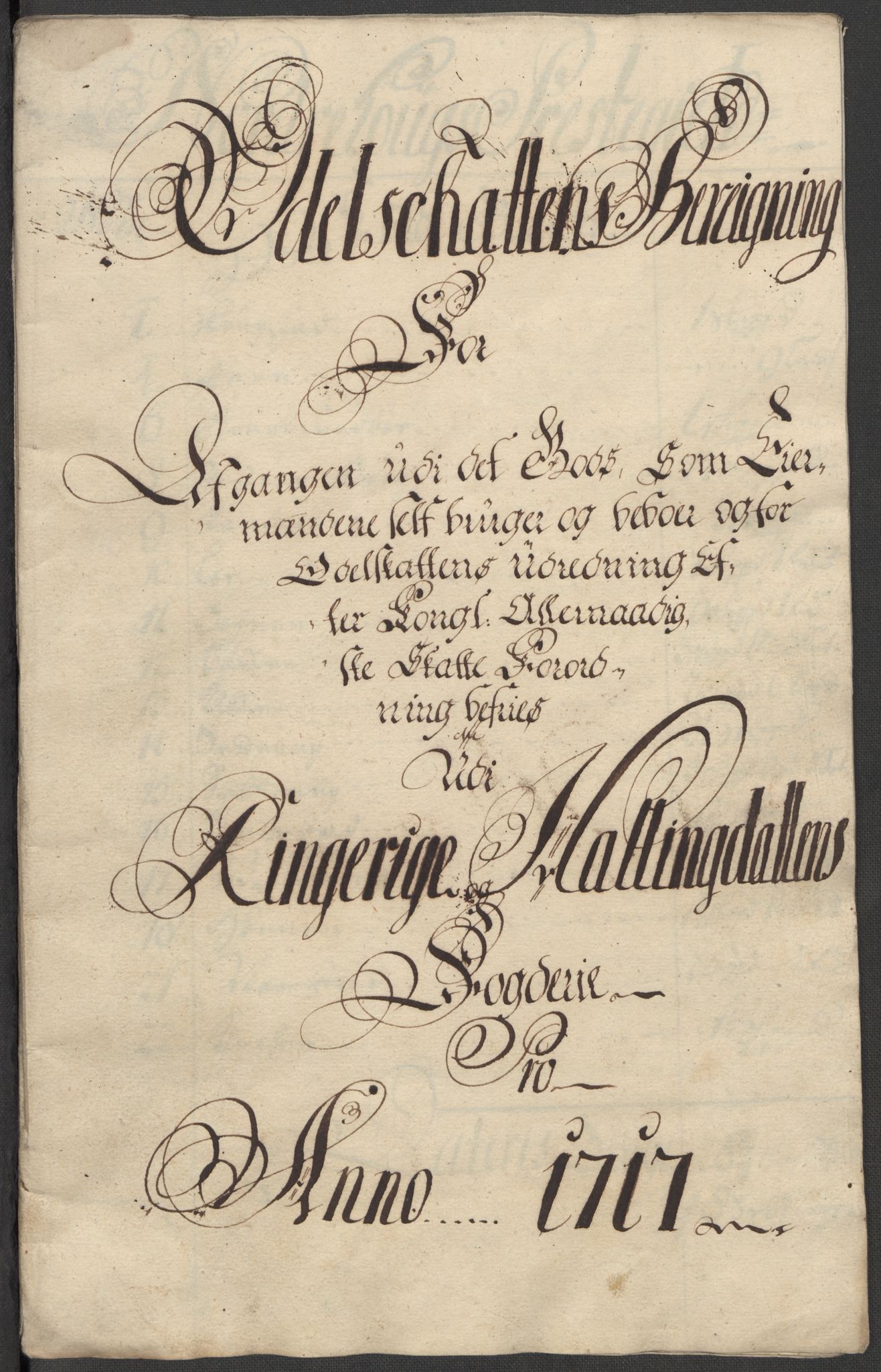 Rentekammeret inntil 1814, Reviderte regnskaper, Fogderegnskap, RA/EA-4092/R23/L1475: Fogderegnskap Ringerike og Hallingdal, 1717, p. 260