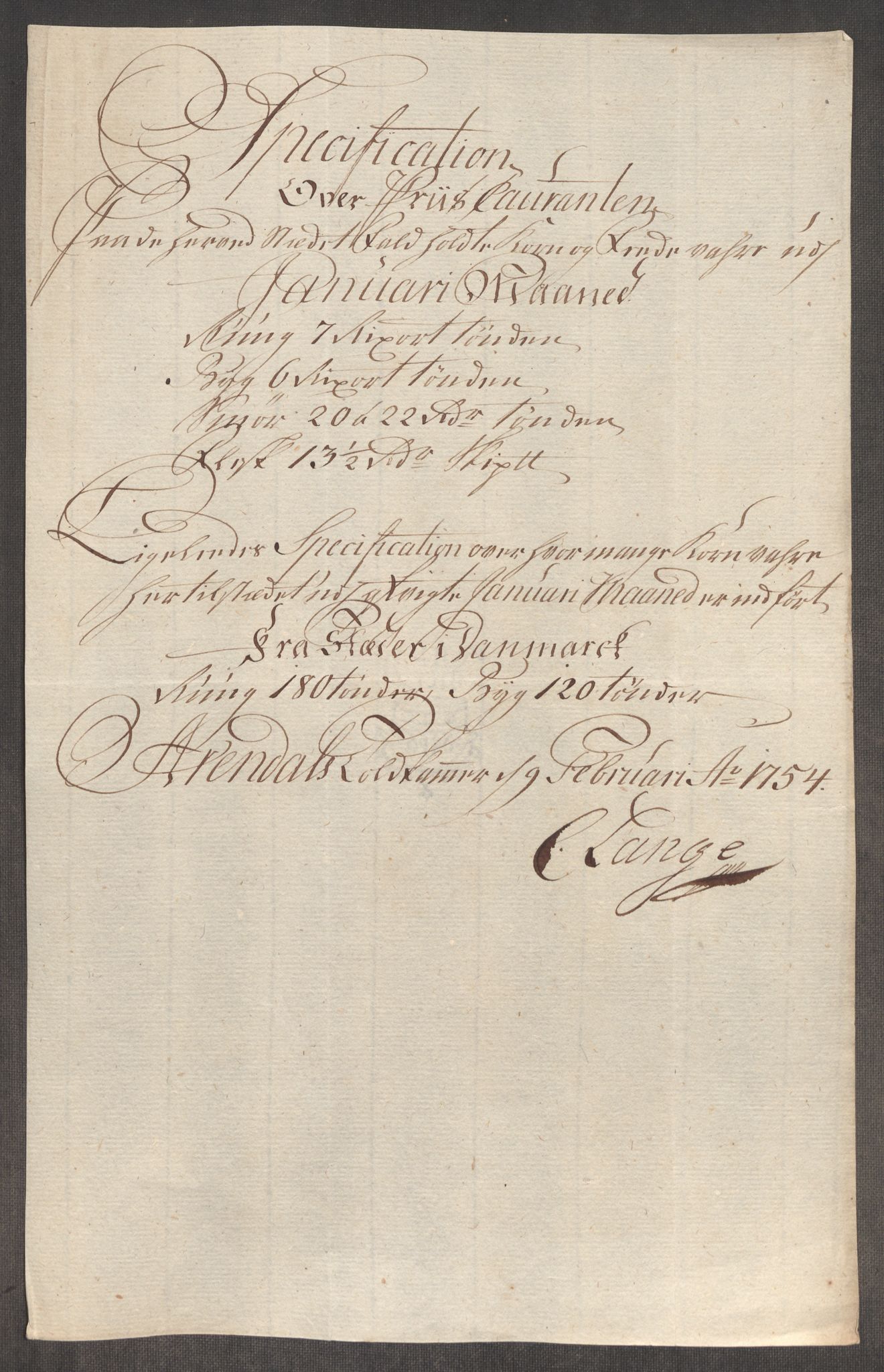 Rentekammeret inntil 1814, Realistisk ordnet avdeling, AV/RA-EA-4070/Oe/L0005: [Ø1]: Priskuranter, 1753-1757, p. 296