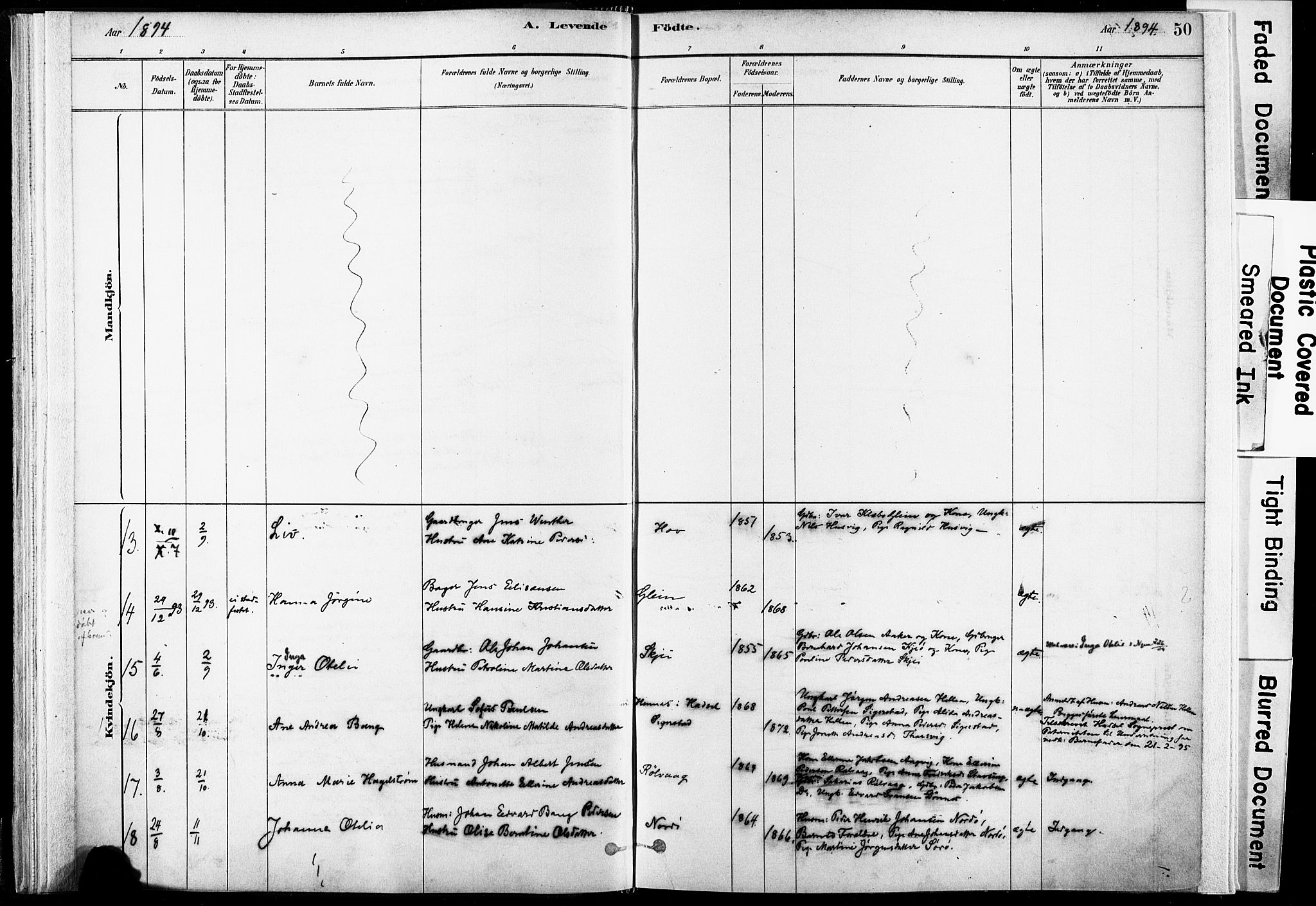 Ministerialprotokoller, klokkerbøker og fødselsregistre - Nordland, AV/SAT-A-1459/835/L0525: Parish register (official) no. 835A03I, 1881-1910, p. 50