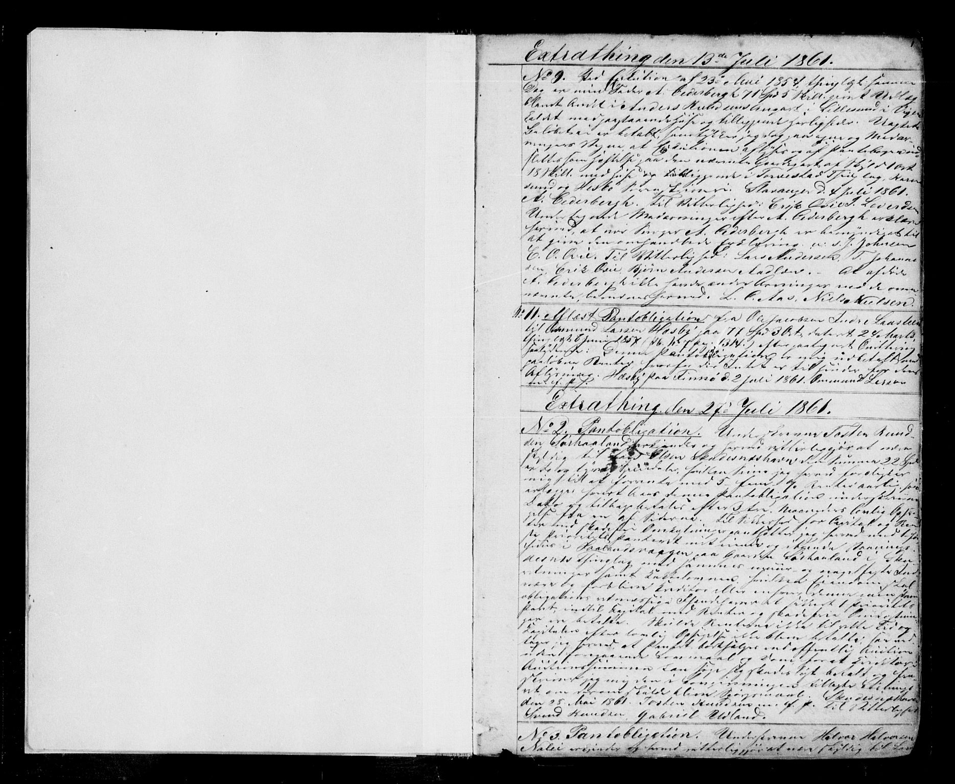 Karmsund sorenskriveri, SAST/A-100311/01/II/IIB/L0015: Mortgage book no. 8, 1861-1865, p. 1
