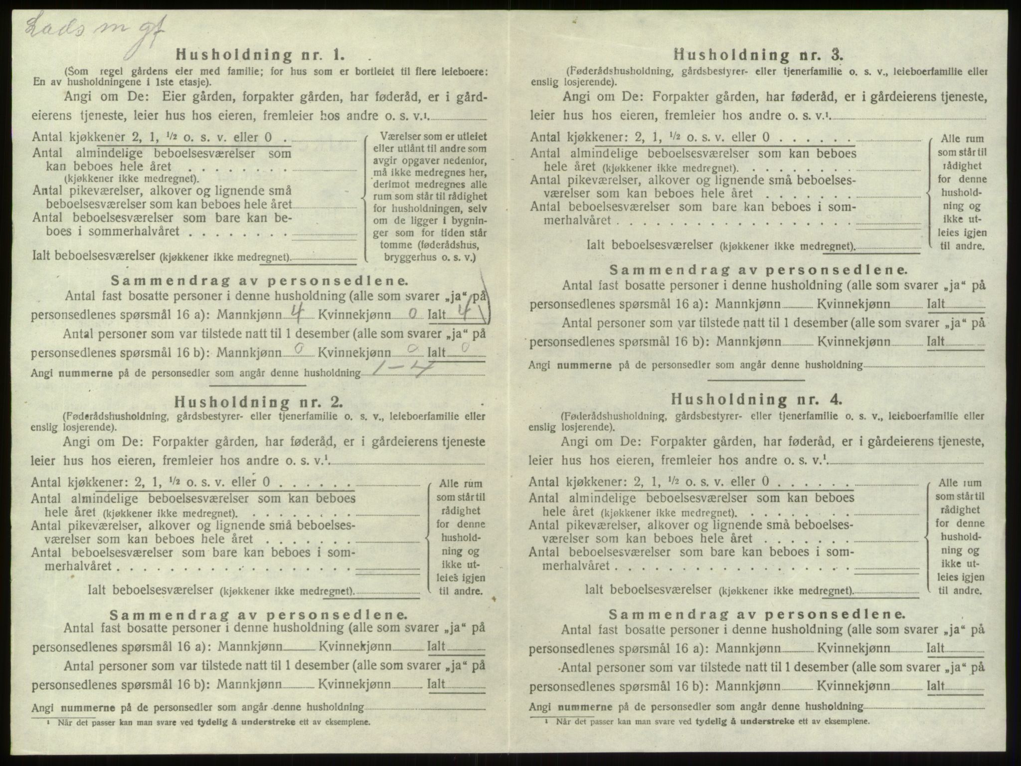 SAO, 1920 census for Hvaler, 1920, p. 1116