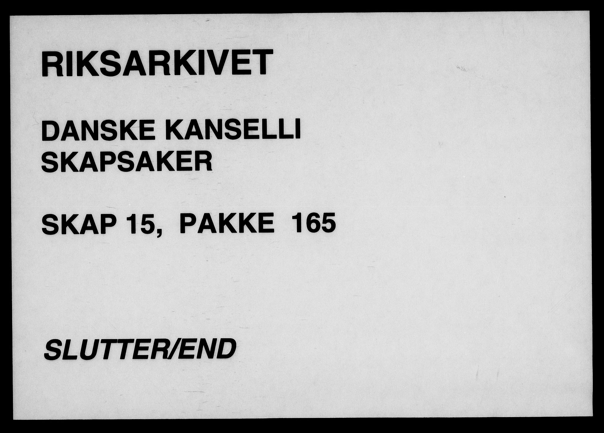 Danske Kanselli, Skapsaker, RA/EA-4061/F/L0085: Skap 15, pakke 152D-175A, 1613-1716, p. 361