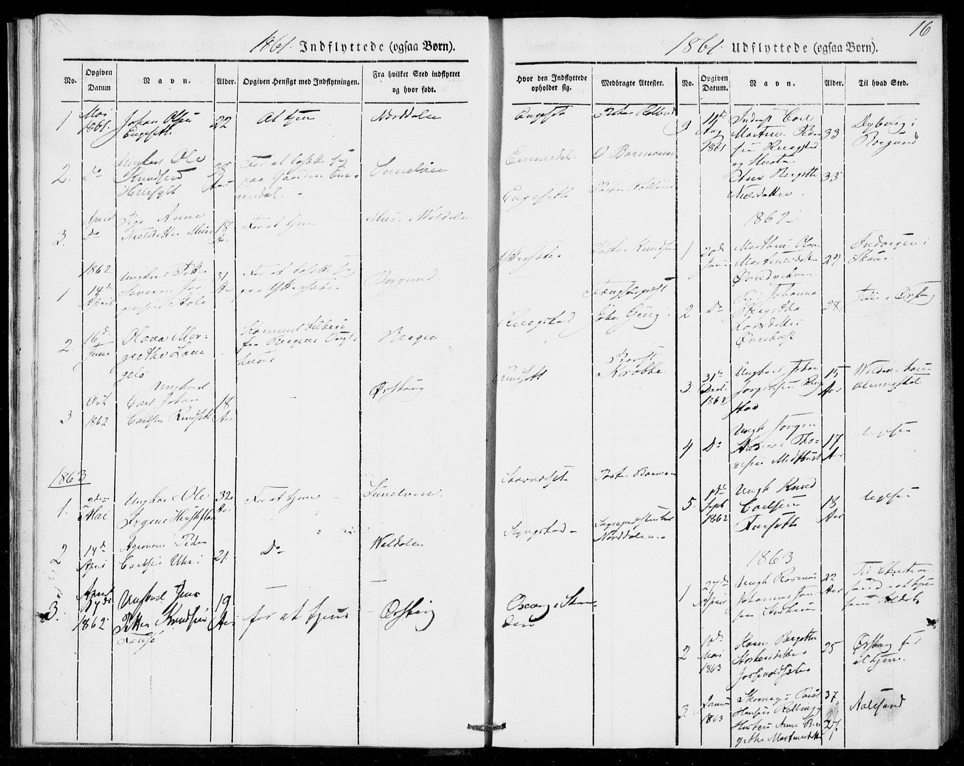 Ministerialprotokoller, klokkerbøker og fødselsregistre - Møre og Romsdal, AV/SAT-A-1454/520/L0279: Parish register (official) no. 520A08, 1844-1881, p. 16