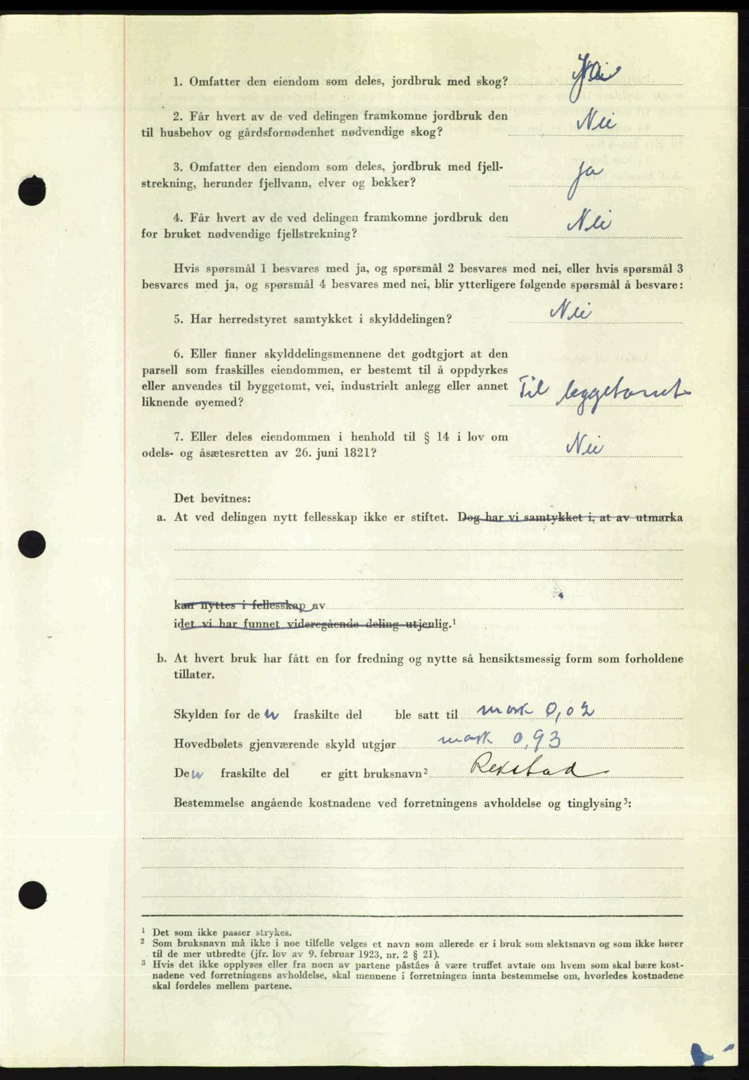 Romsdal sorenskriveri, AV/SAT-A-4149/1/2/2C: Mortgage book no. A24, 1947-1947, Diary no: : 3243/1947