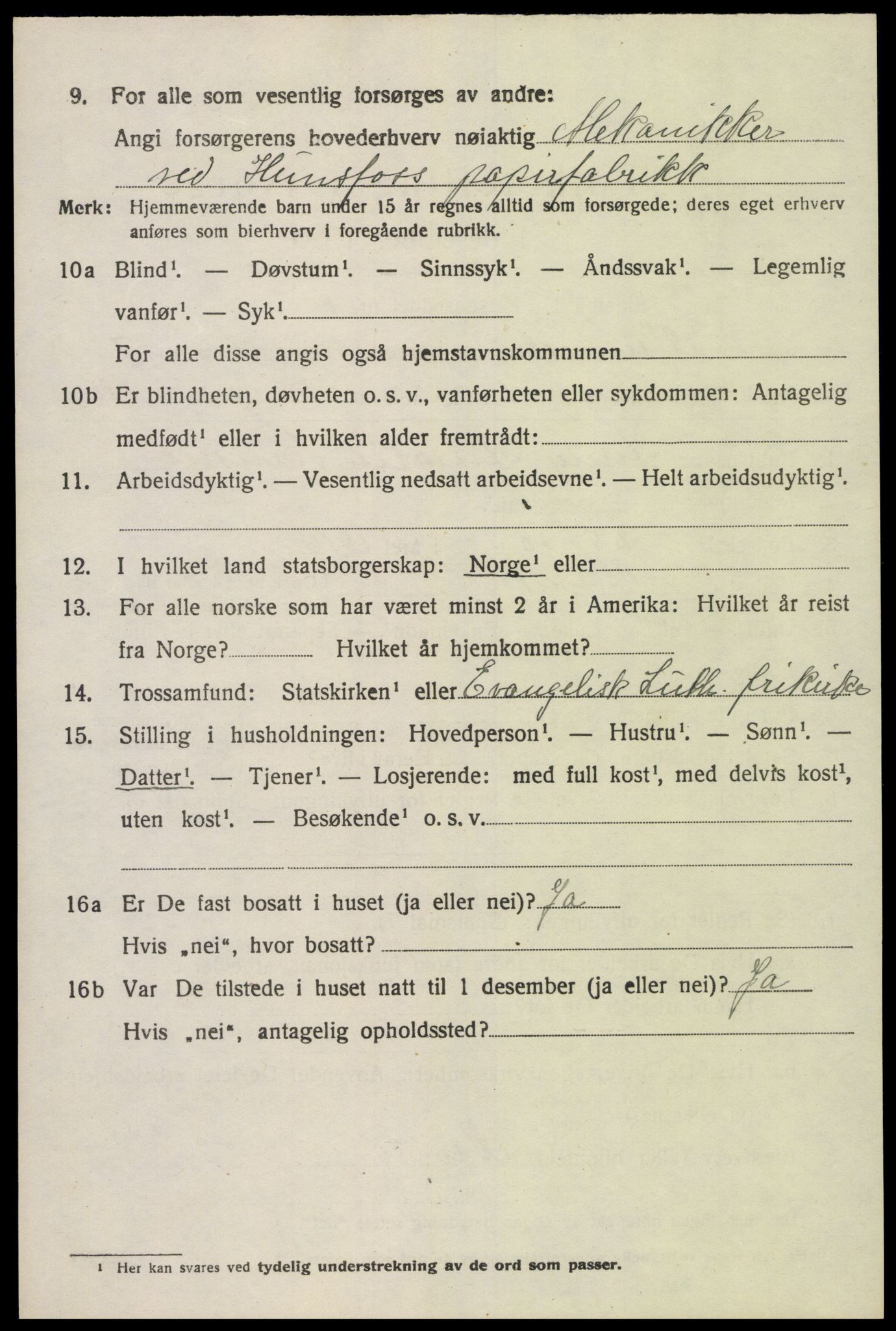 SAK, 1920 census for Vennesla, 1920, p. 4735