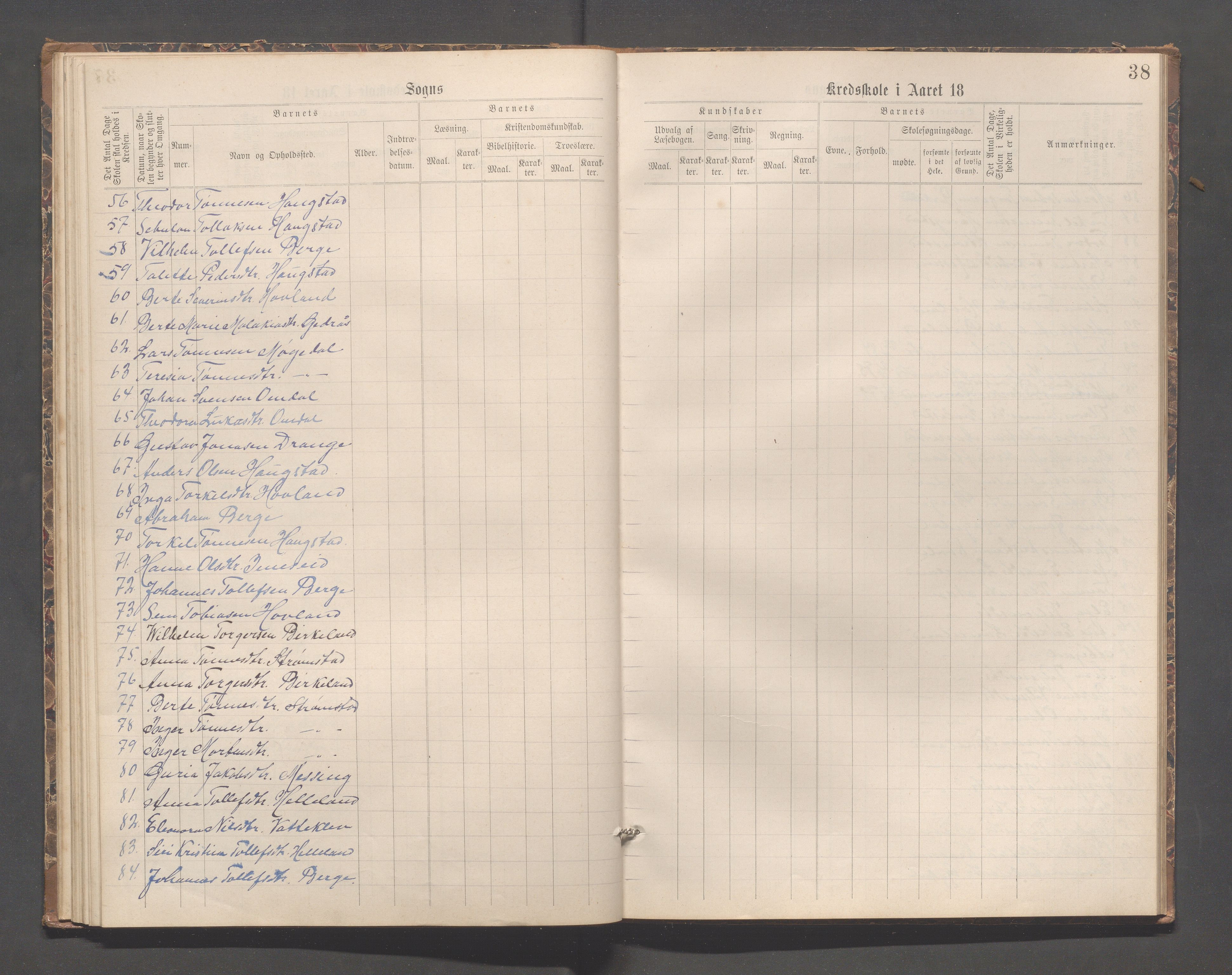 Helleland kommune - Skolekommisjonen/skolestyret, IKAR/K-100486/H/L0007: Skoleprotokoll - Ramsland, Møgedal, Bruland, 1889-1908, p. 39