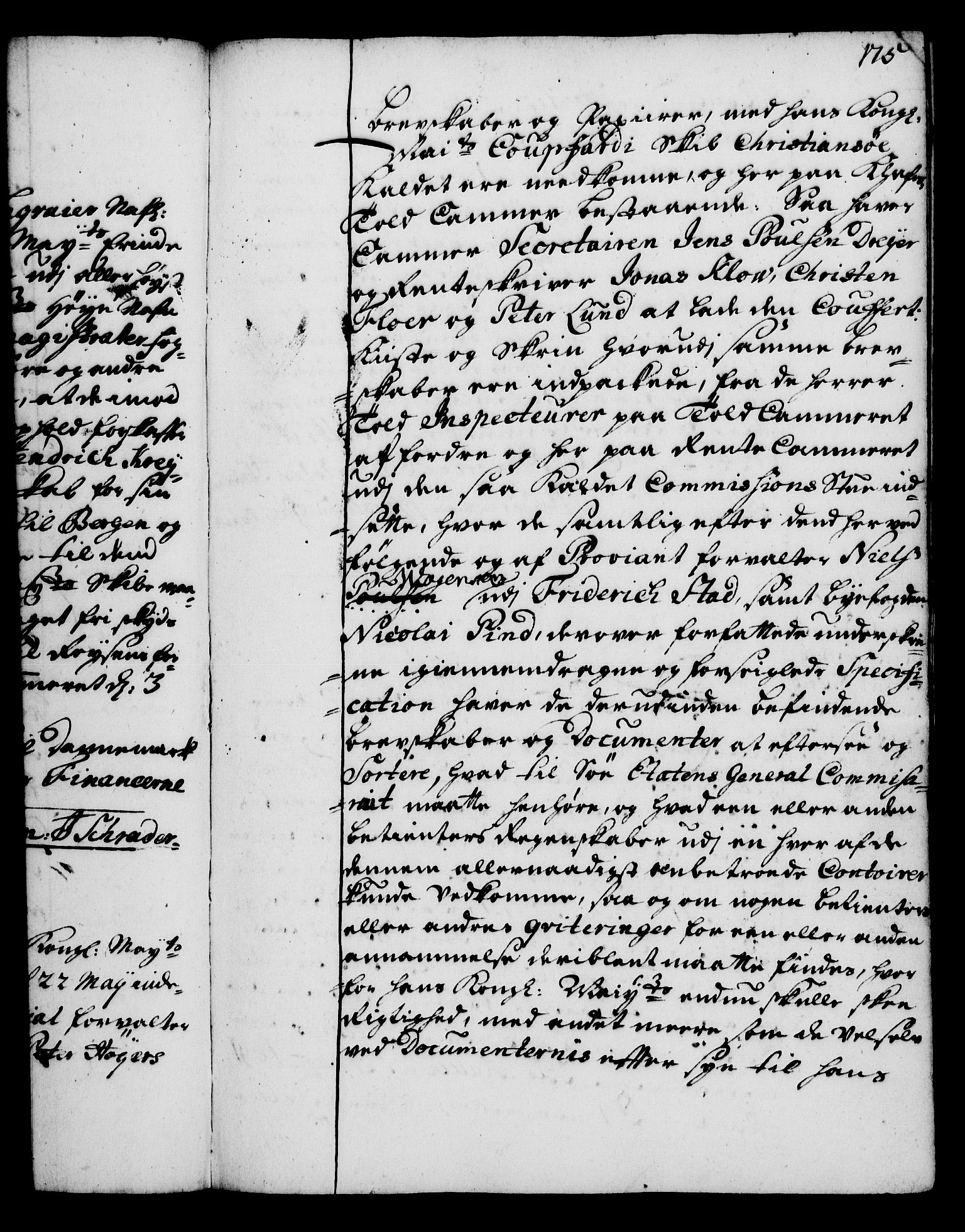 Rentekammeret, Kammerkanselliet, RA/EA-3111/G/Gg/Gga/L0002: Norsk ekspedisjonsprotokoll med register (merket RK 53.2), 1723-1727, p. 175