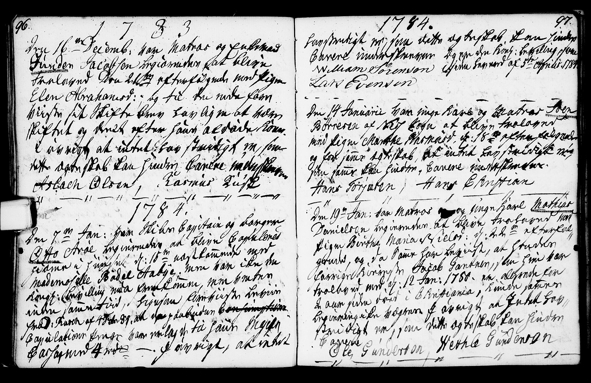 Porsgrunn kirkebøker , SAKO/A-104/F/Fa/L0003: Parish register (official) no. 3, 1764-1814, p. 96-97