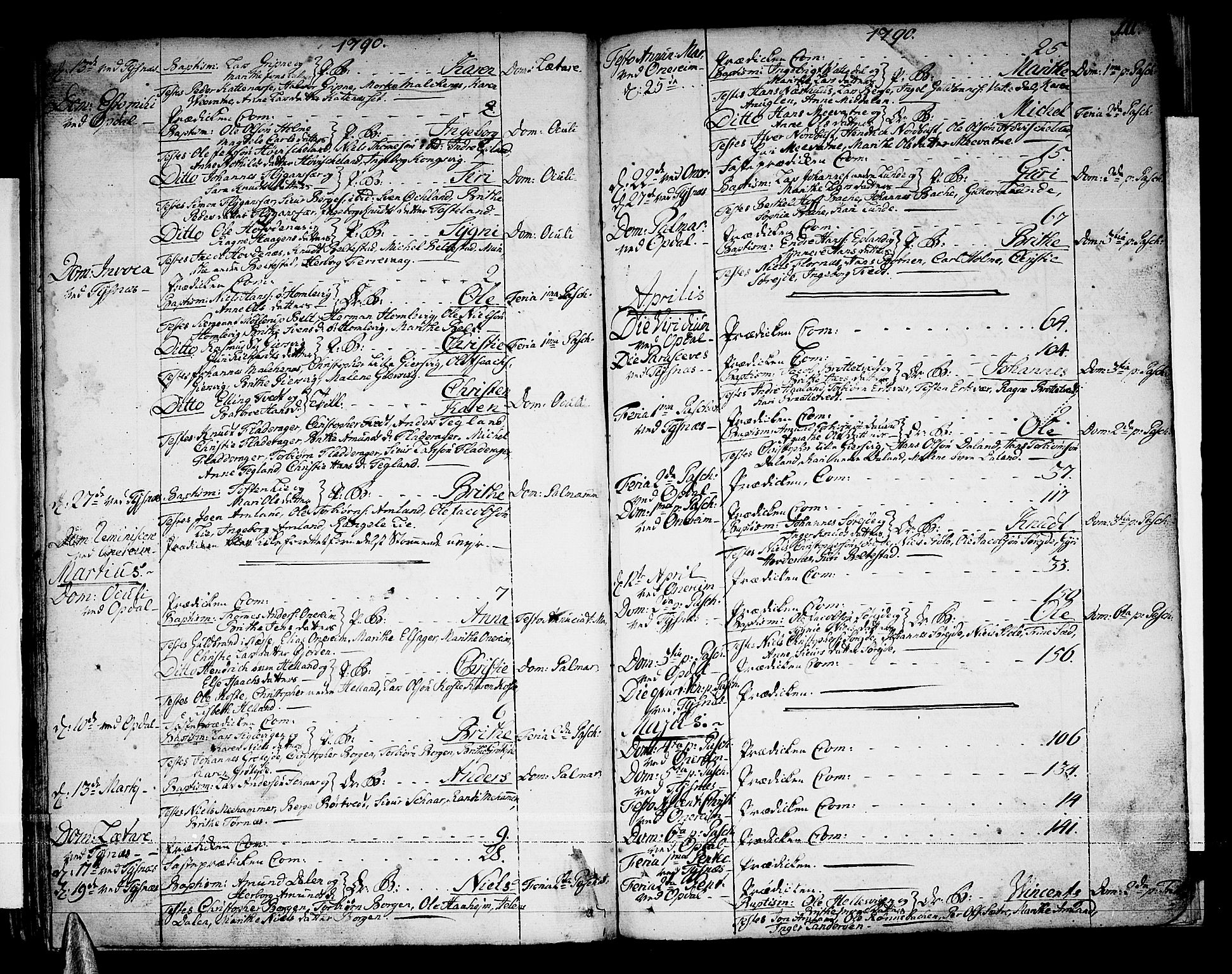 Tysnes sokneprestembete, AV/SAB-A-78601/H/Haa: Parish register (official) no. A 5, 1762-1793, p. 111