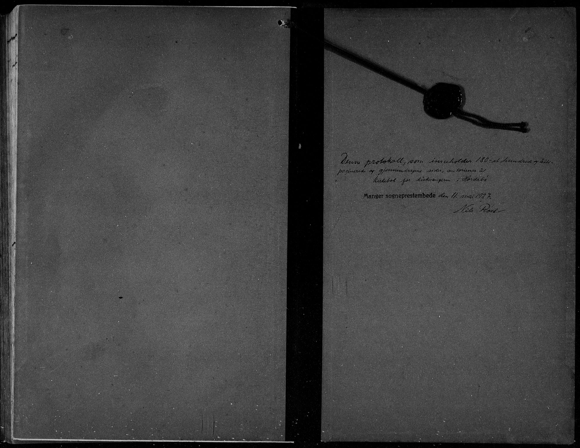 Manger sokneprestembete, AV/SAB-A-76801/H/Hab: Parish register (copy) no. B  5, 1922-1938