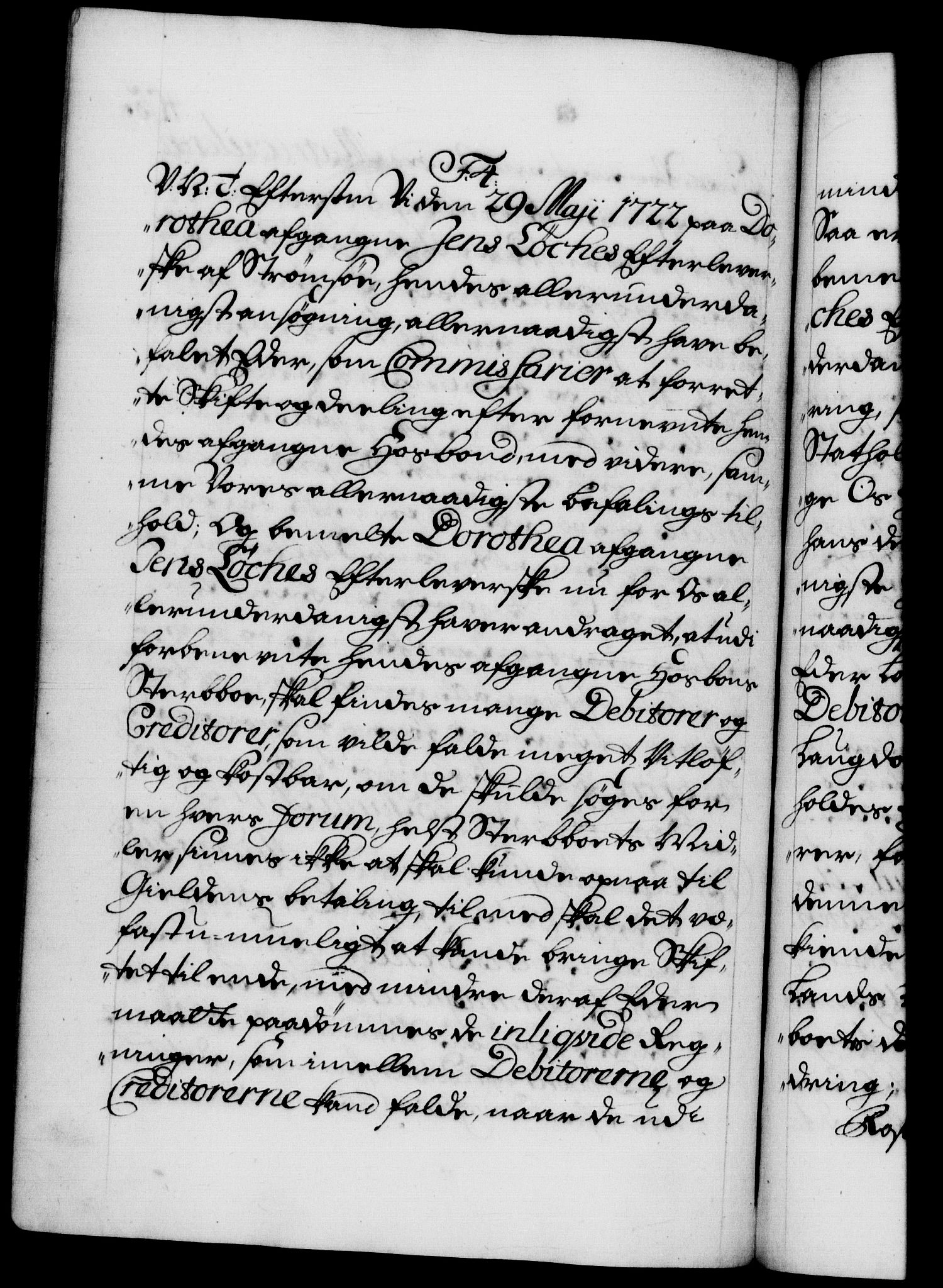 Danske Kanselli 1572-1799, AV/RA-EA-3023/F/Fc/Fca/Fcab/L0022: Norske tegnelser, 1722-1724, p. 405b