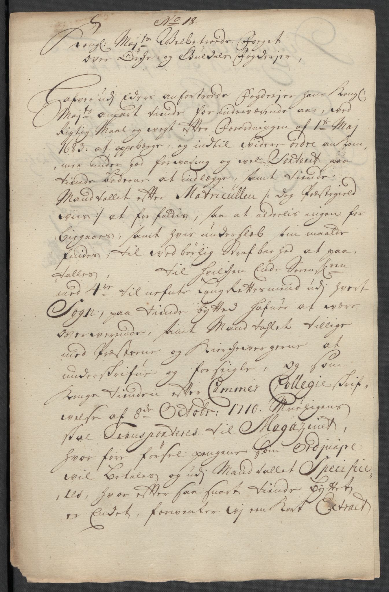 Rentekammeret inntil 1814, Reviderte regnskaper, Fogderegnskap, RA/EA-4092/R60/L3962: Fogderegnskap Orkdal og Gauldal, 1711, p. 233