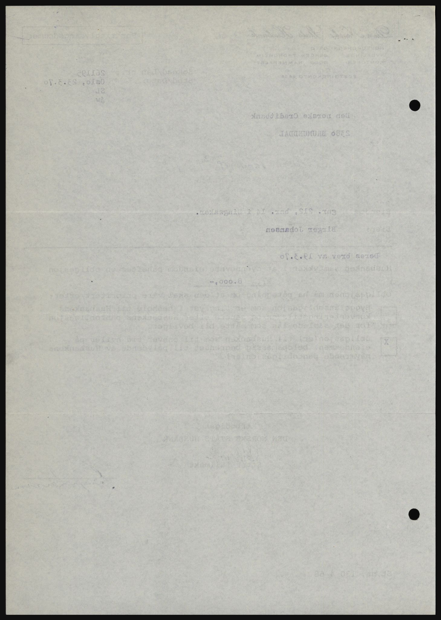 Nord-Hedmark sorenskriveri, SAH/TING-012/H/Hc/L0033: Mortgage book no. 33, 1970-1970, Diary no: : 1554/1970