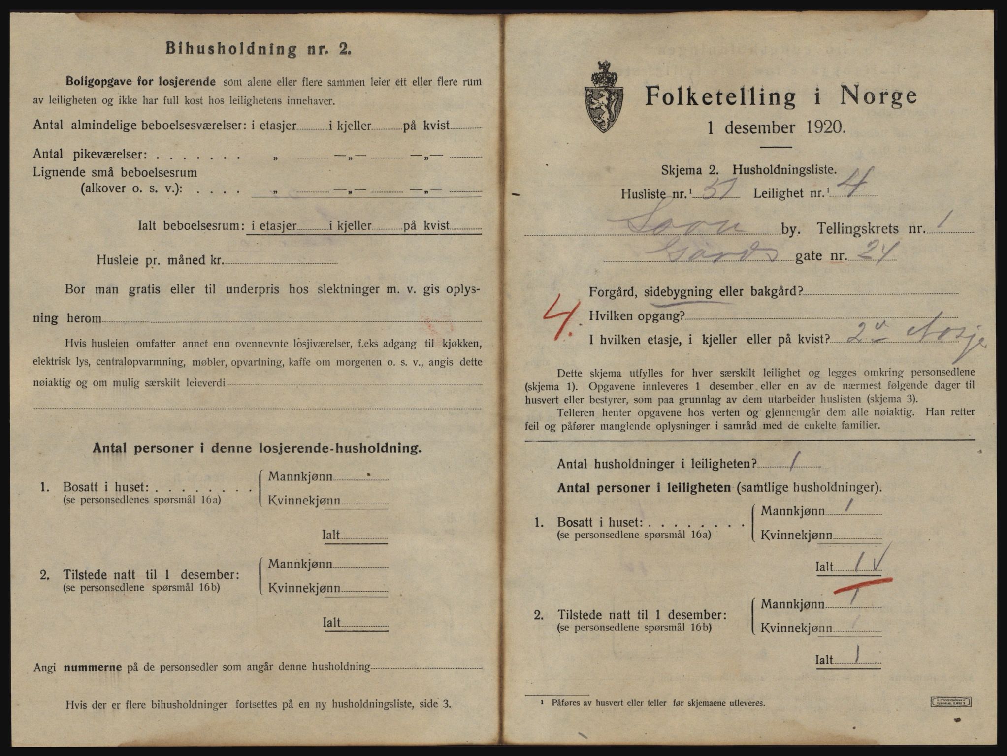 SAO, 1920 census for Son, 1920, p. 356