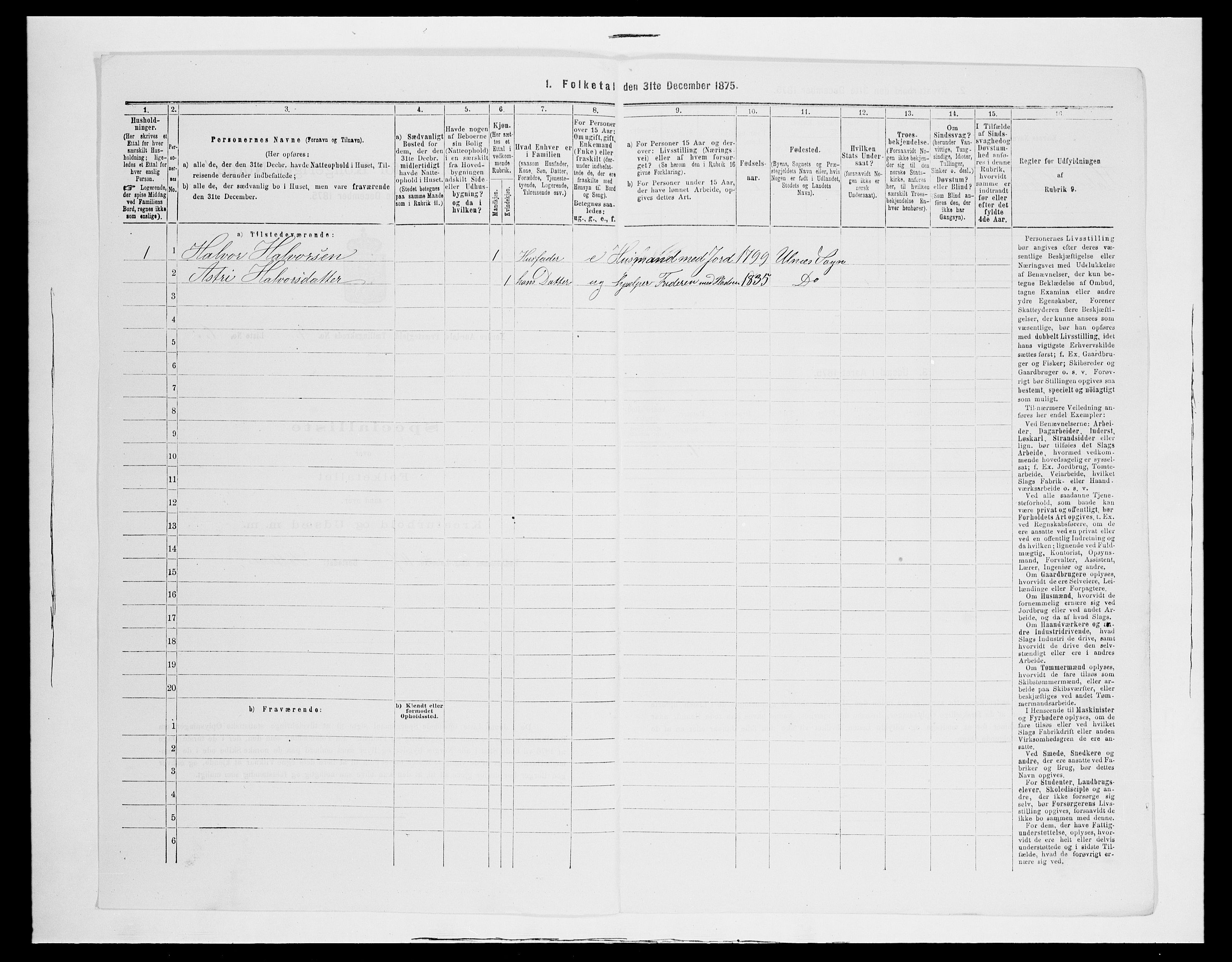 SAH, 1875 census for 0542P Nord-Aurdal, 1875, p. 623