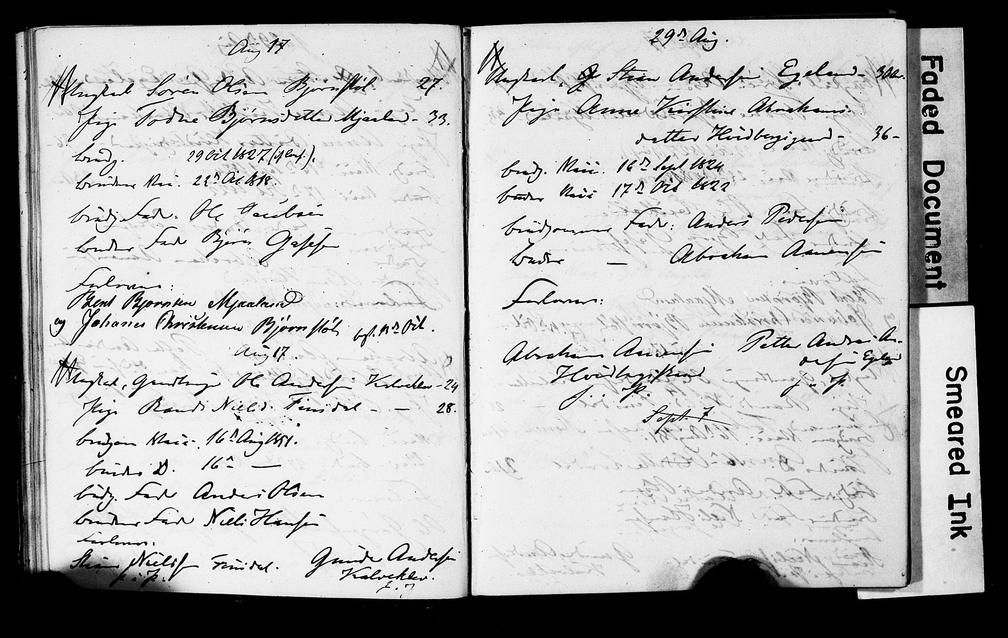 Holum sokneprestkontor, SAK/1111-0022/F/Fe/L0001: Banns register no. II 5 1, 1847-1858, p. 24