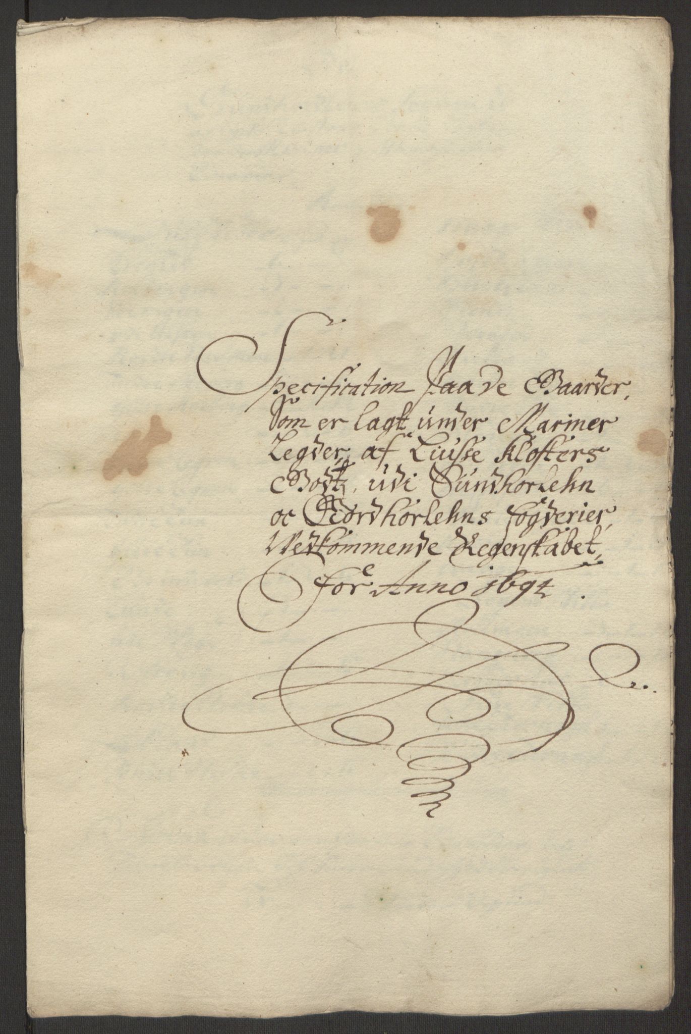 Rentekammeret inntil 1814, Reviderte regnskaper, Fogderegnskap, RA/EA-4092/R50/L3159: Fogderegnskap Lyse kloster, 1691-1709, p. 31