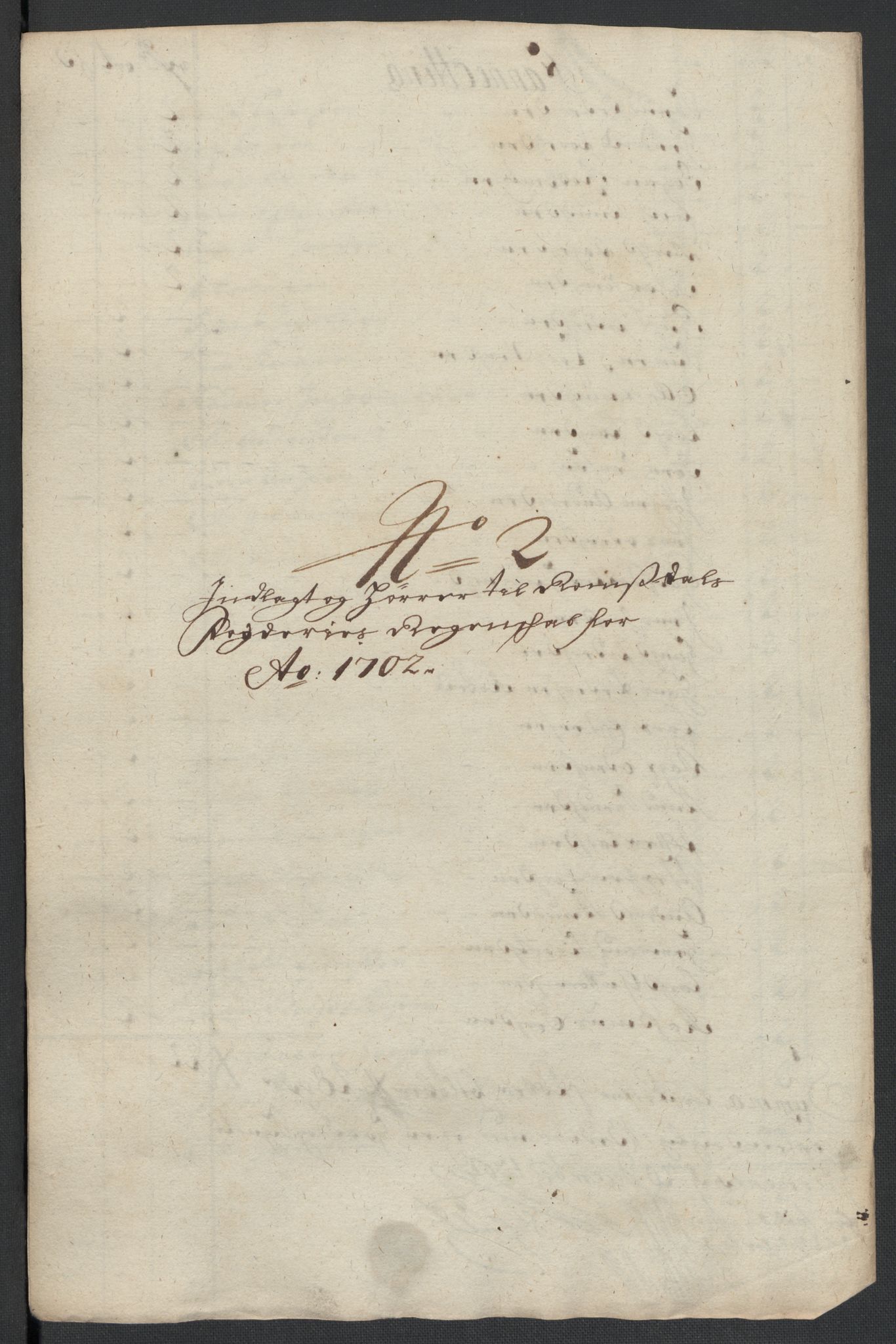 Rentekammeret inntil 1814, Reviderte regnskaper, Fogderegnskap, AV/RA-EA-4092/R55/L3655: Fogderegnskap Romsdal, 1701-1702, p. 245