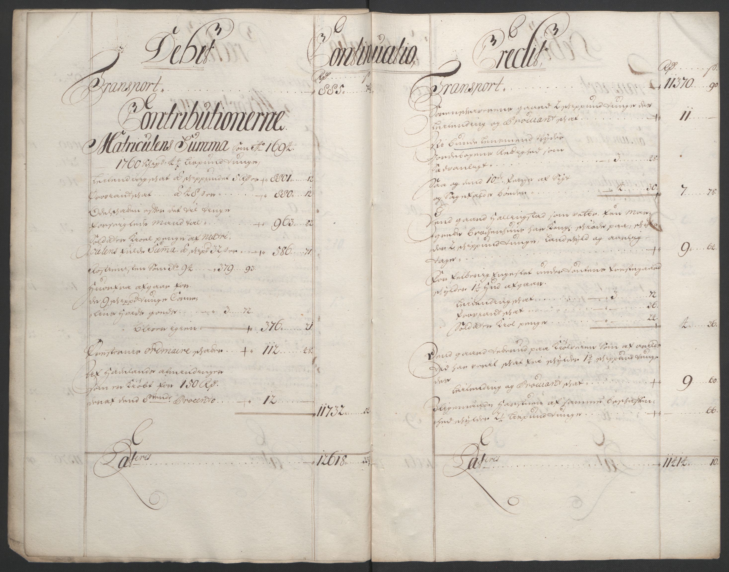 Rentekammeret inntil 1814, Reviderte regnskaper, Fogderegnskap, AV/RA-EA-4092/R18/L1293: Fogderegnskap Hadeland, Toten og Valdres, 1695, p. 12