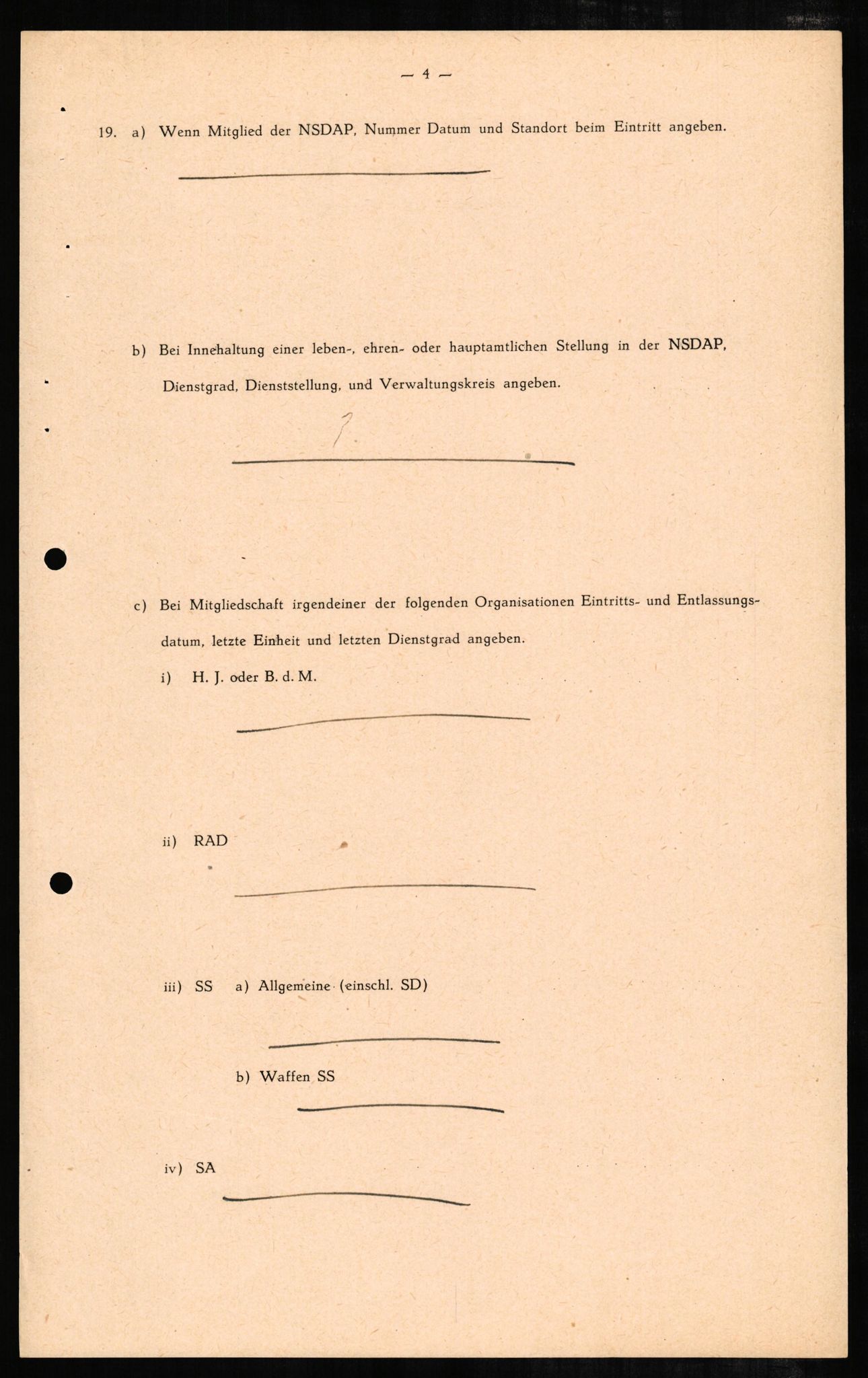 Forsvaret, Forsvarets overkommando II, AV/RA-RAFA-3915/D/Db/L0005: CI Questionaires. Tyske okkupasjonsstyrker i Norge. Tyskere., 1945-1946, p. 18
