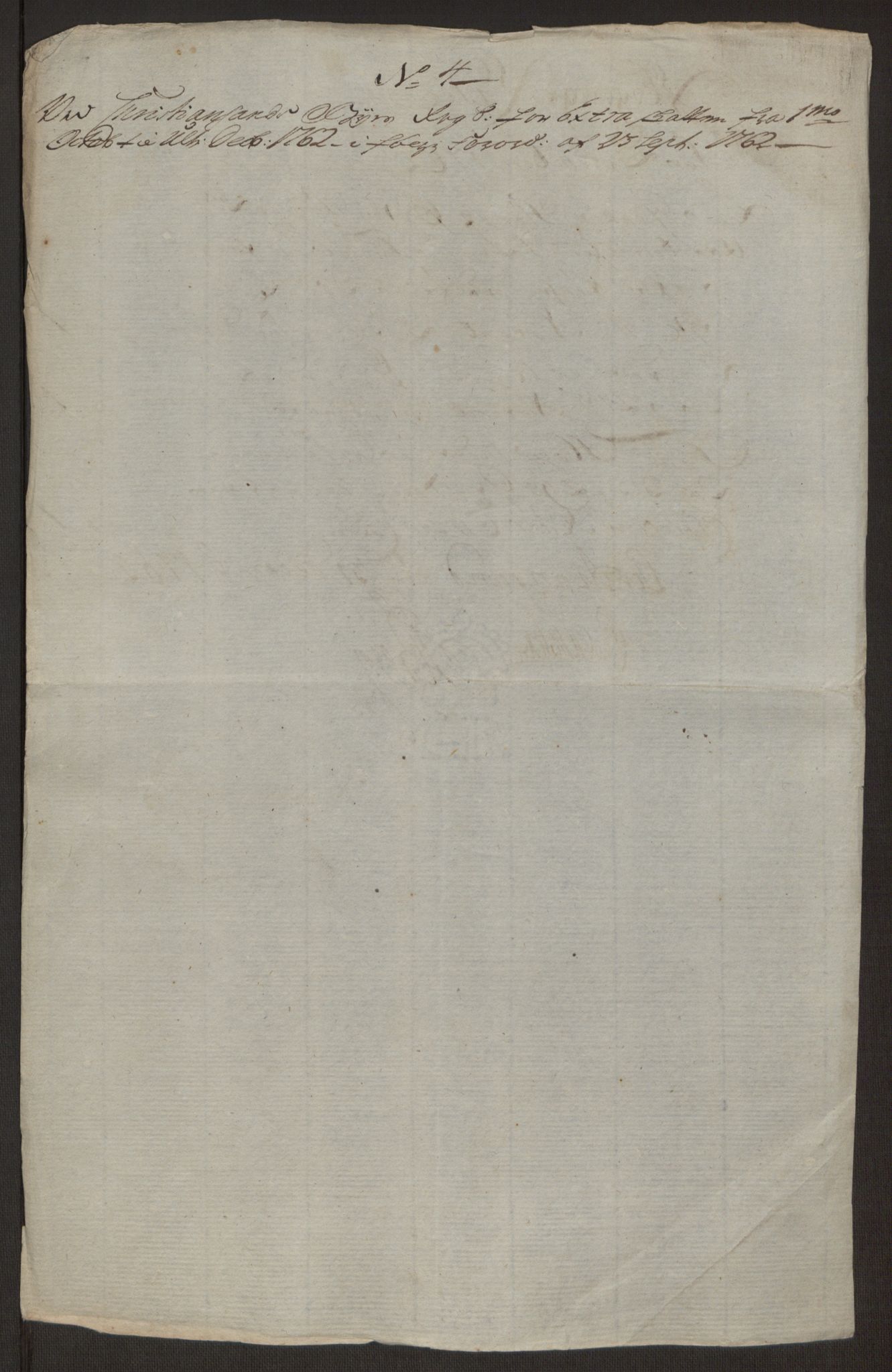 Rentekammeret inntil 1814, Reviderte regnskaper, Byregnskaper, RA/EA-4066/R/Rm/L0265/0001: [M6] Kontribusjonsregnskap / Ekstraskatt, 1762-1764, p. 68