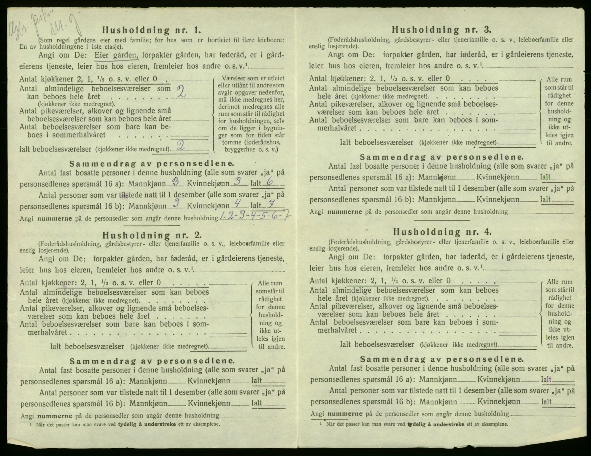 SAB, 1920 census for Austevoll, 1920, p. 895