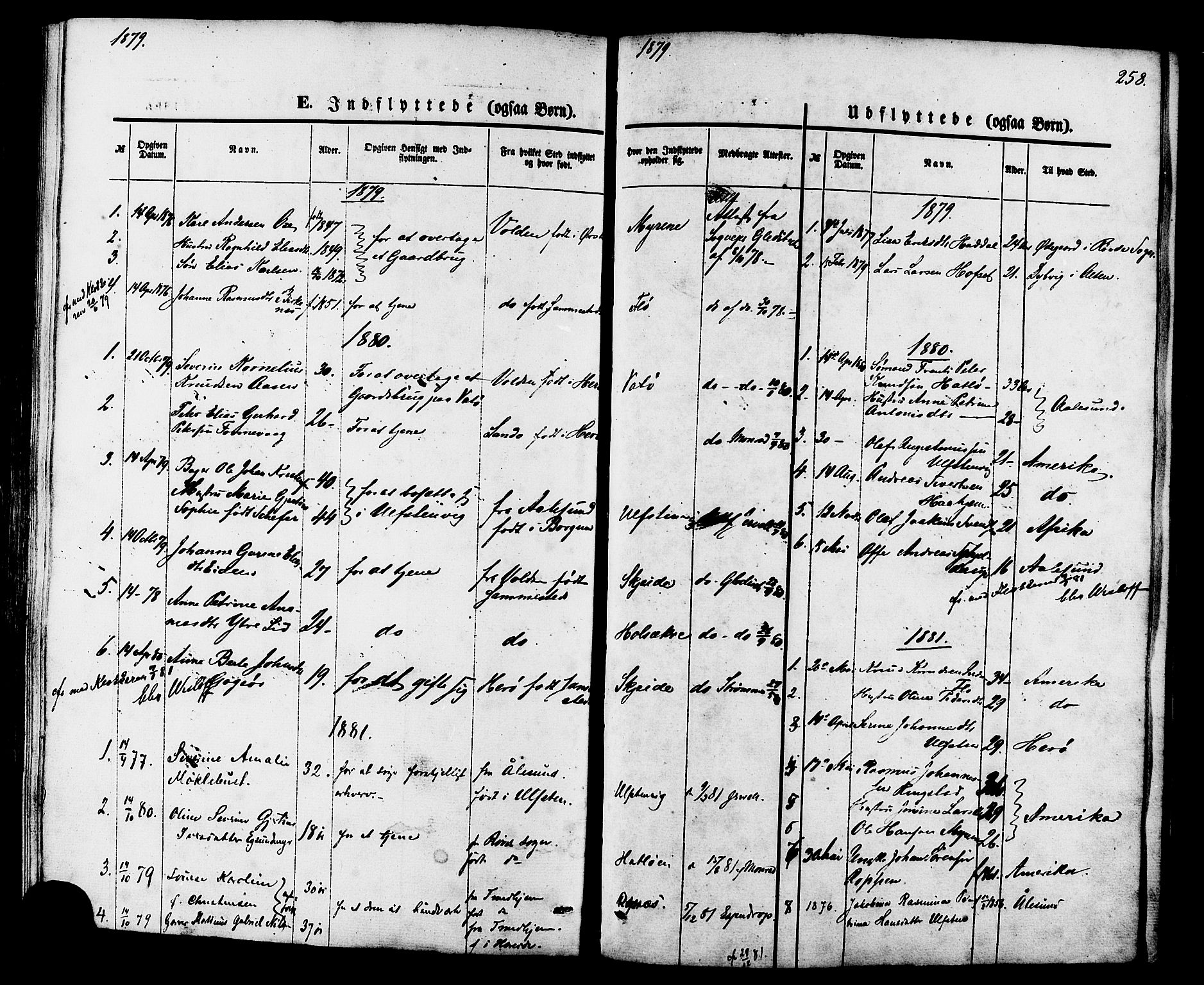 Ministerialprotokoller, klokkerbøker og fødselsregistre - Møre og Romsdal, SAT/A-1454/509/L0105: Parish register (official) no. 509A03, 1848-1882, p. 258