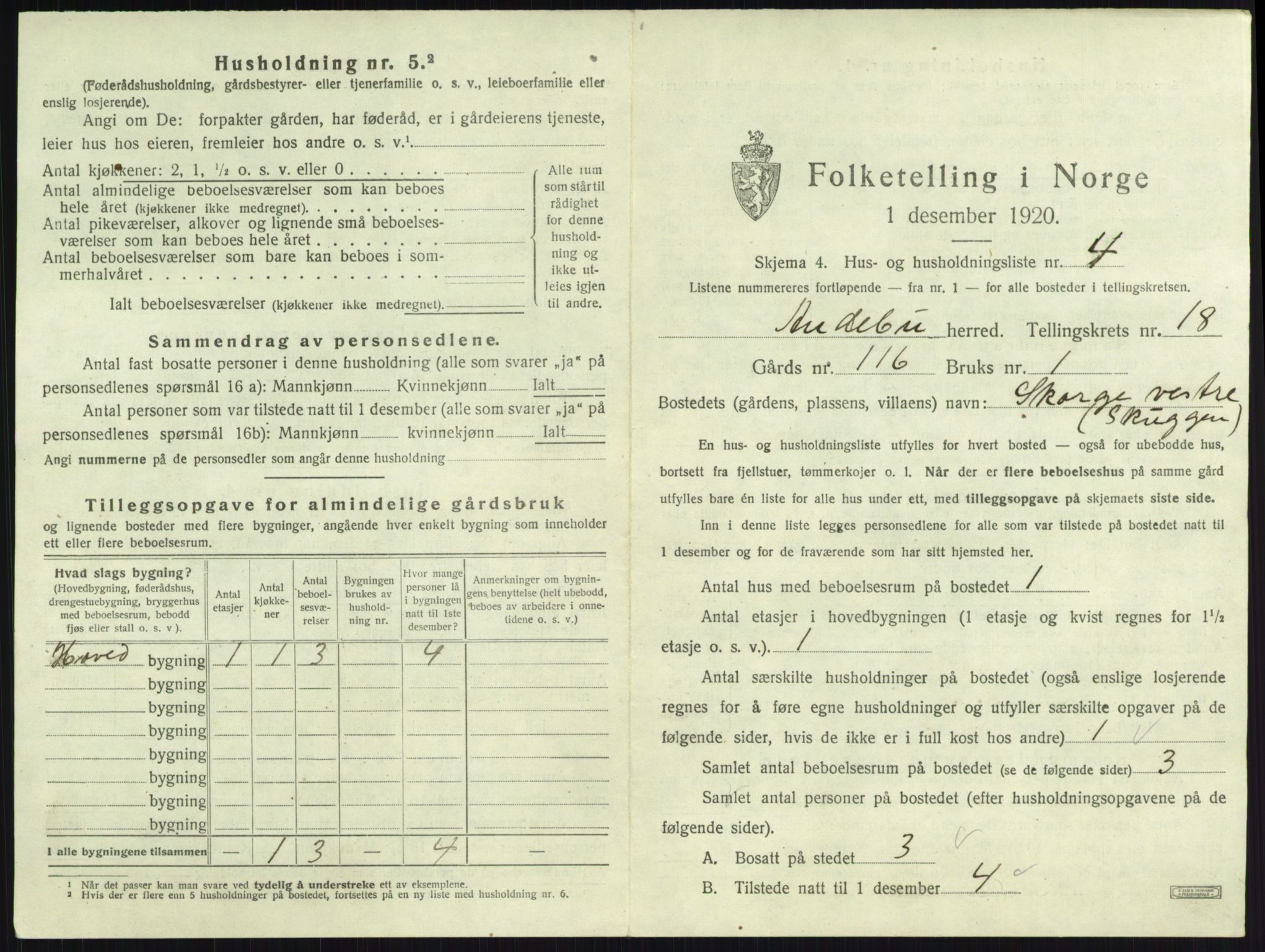 SAKO, 1920 census for Andebu, 1920, p. 986