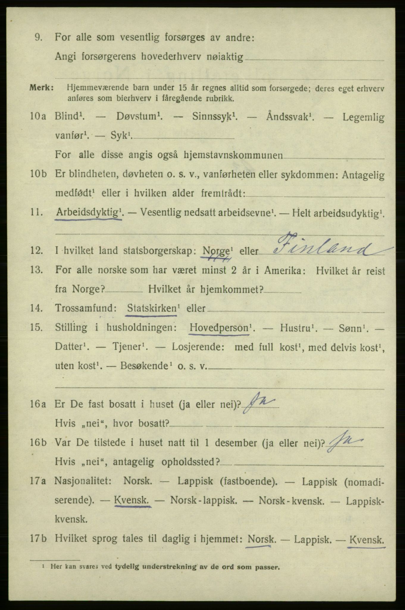 SATØ, 1920 census for Vadsø, 1920, p. 2212
