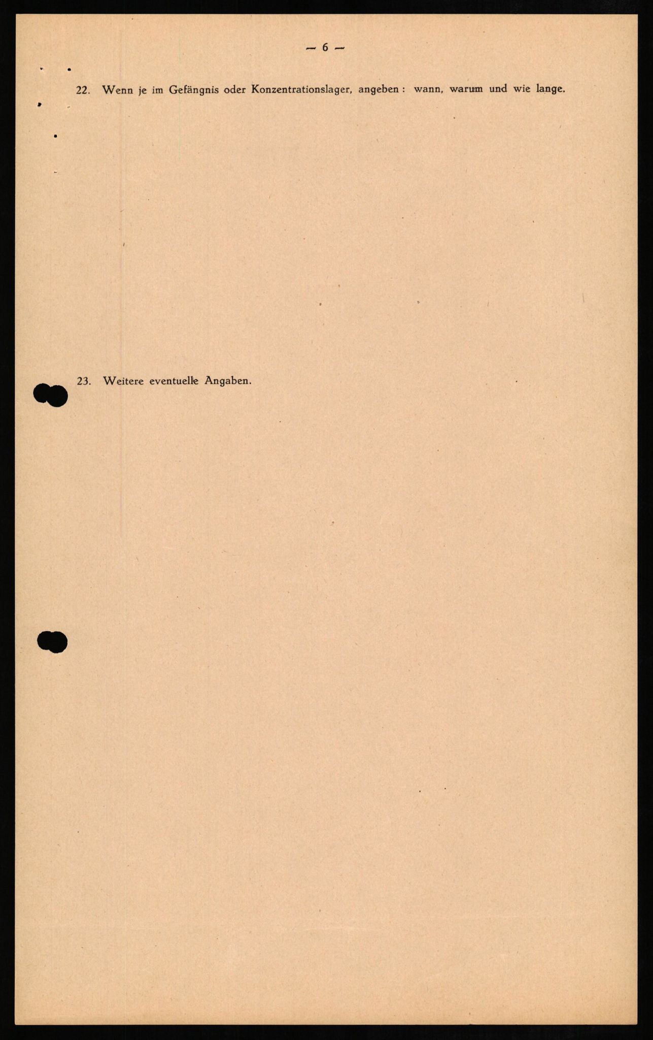 Forsvaret, Forsvarets overkommando II, RA/RAFA-3915/D/Db/L0010: CI Questionaires. Tyske okkupasjonsstyrker i Norge. Tyskere., 1945-1946, p. 397