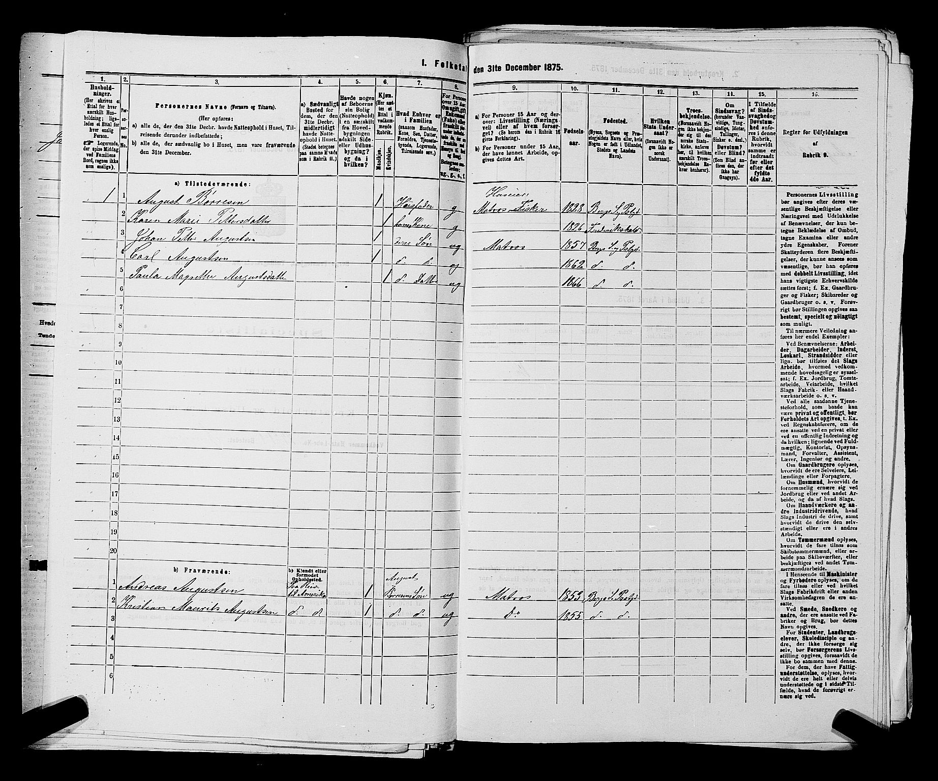 RA, 1875 census for 0116P Berg, 1875, p. 403