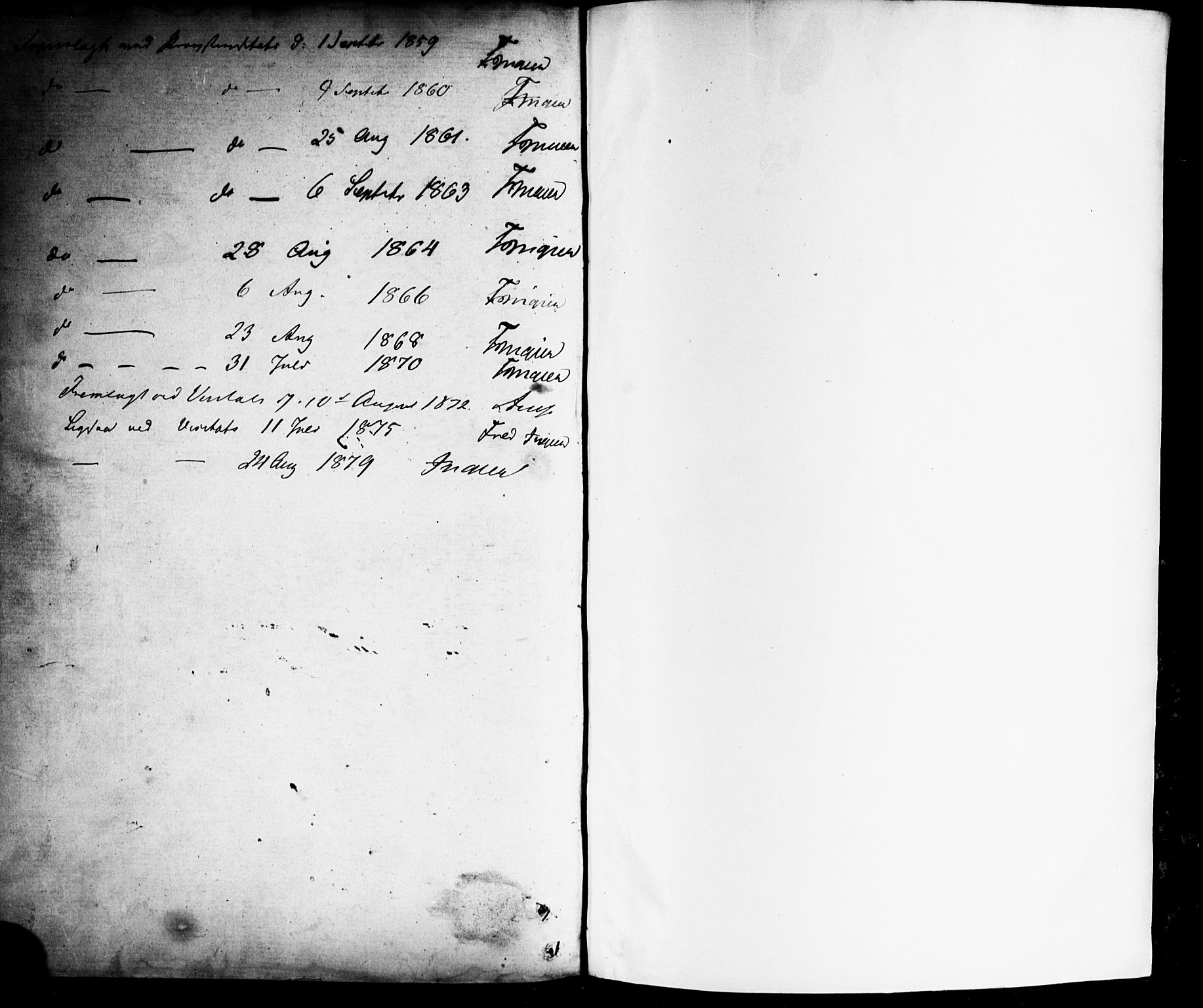 Enebakk prestekontor Kirkebøker, SAO/A-10171c/G/Gb/L0001: Parish register (copy) no. II 1, 1859-1890