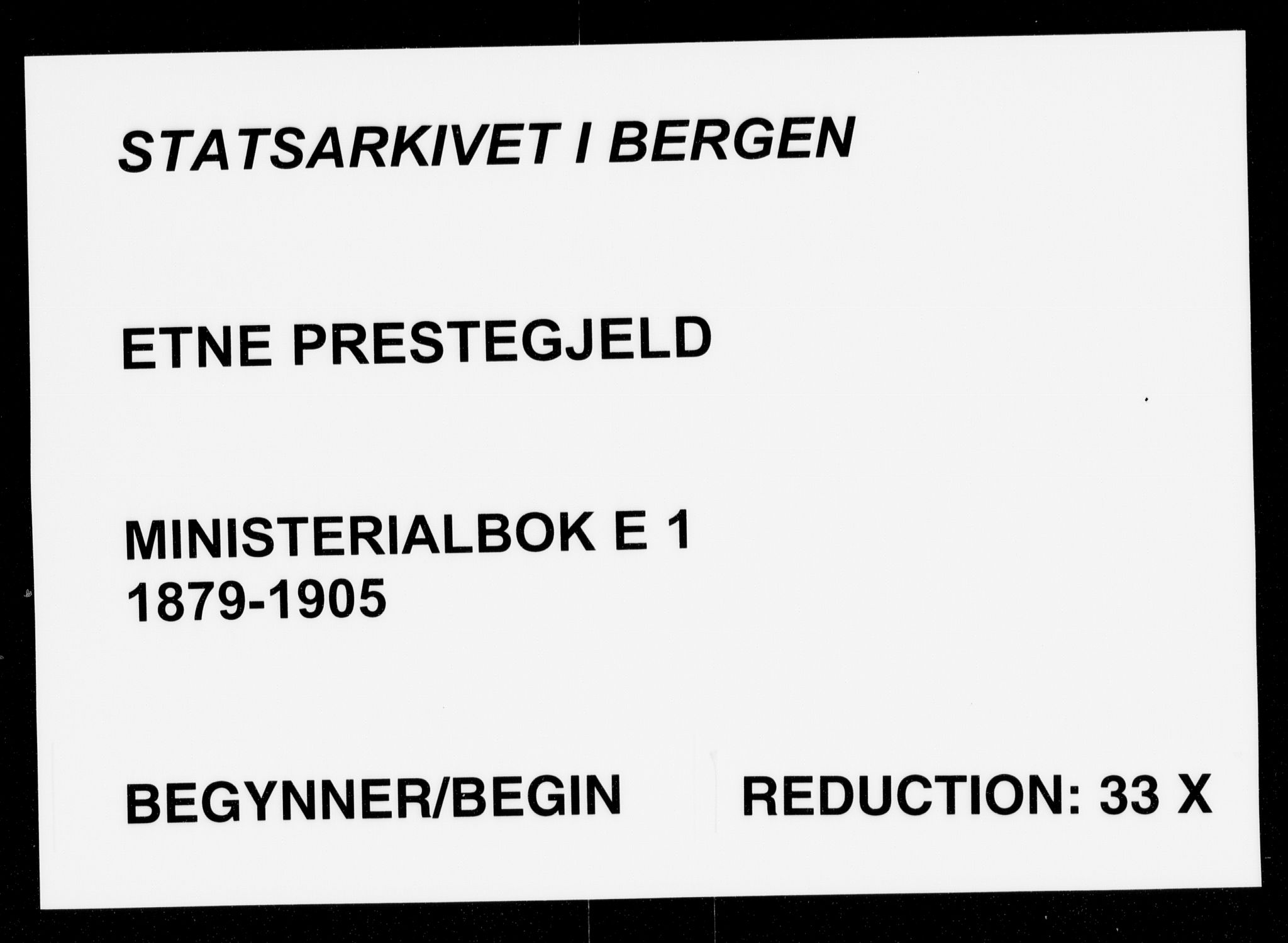 Etne sokneprestembete, AV/SAB-A-75001/H/Haa: Parish register (official) no. E 1, 1879-1905