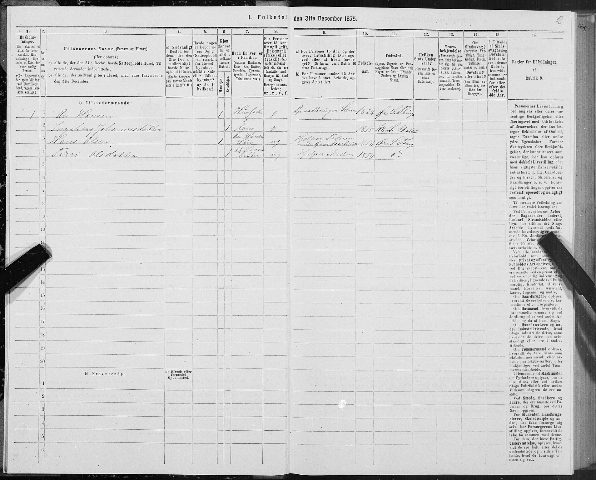 SAT, 1875 census for 1560P Tingvoll, 1875, p. 7002