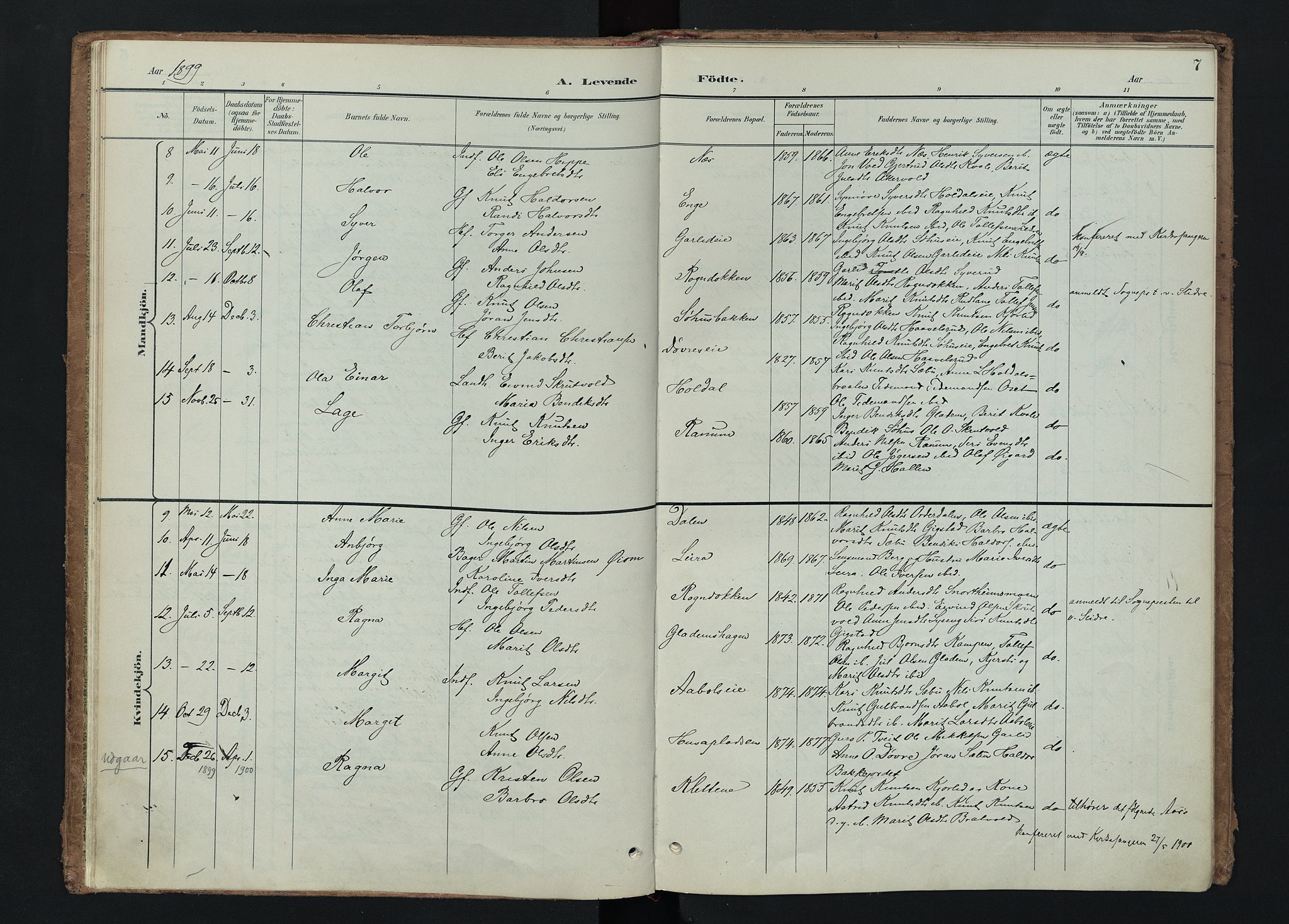 Nord-Aurdal prestekontor, AV/SAH-PREST-132/H/Ha/Haa/L0015: Parish register (official) no. 15, 1896-1914, p. 7