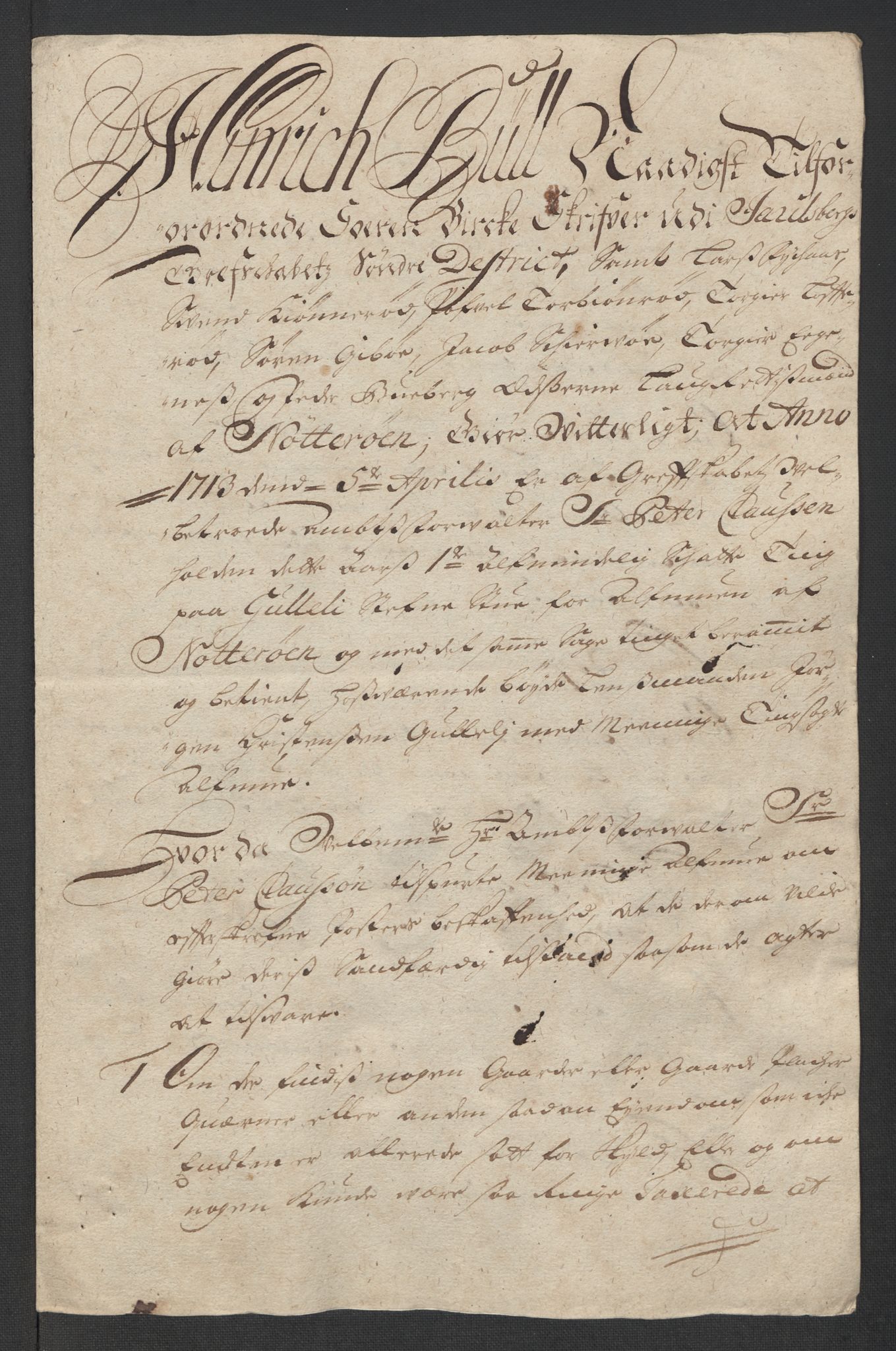 Rentekammeret inntil 1814, Reviderte regnskaper, Fogderegnskap, AV/RA-EA-4092/R32/L1878: Fogderegnskap Jarlsberg grevskap, 1713, p. 143