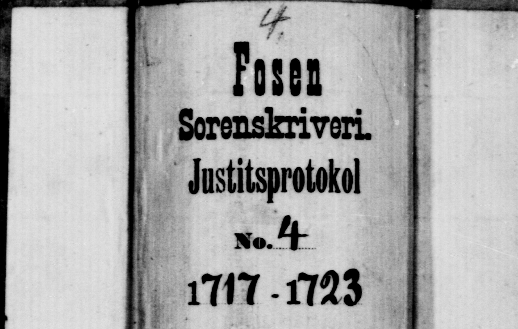 Fosen sorenskriveri, SAT/A-1107/1/1/1A/L0004: Tingbok 4, 1717-1723