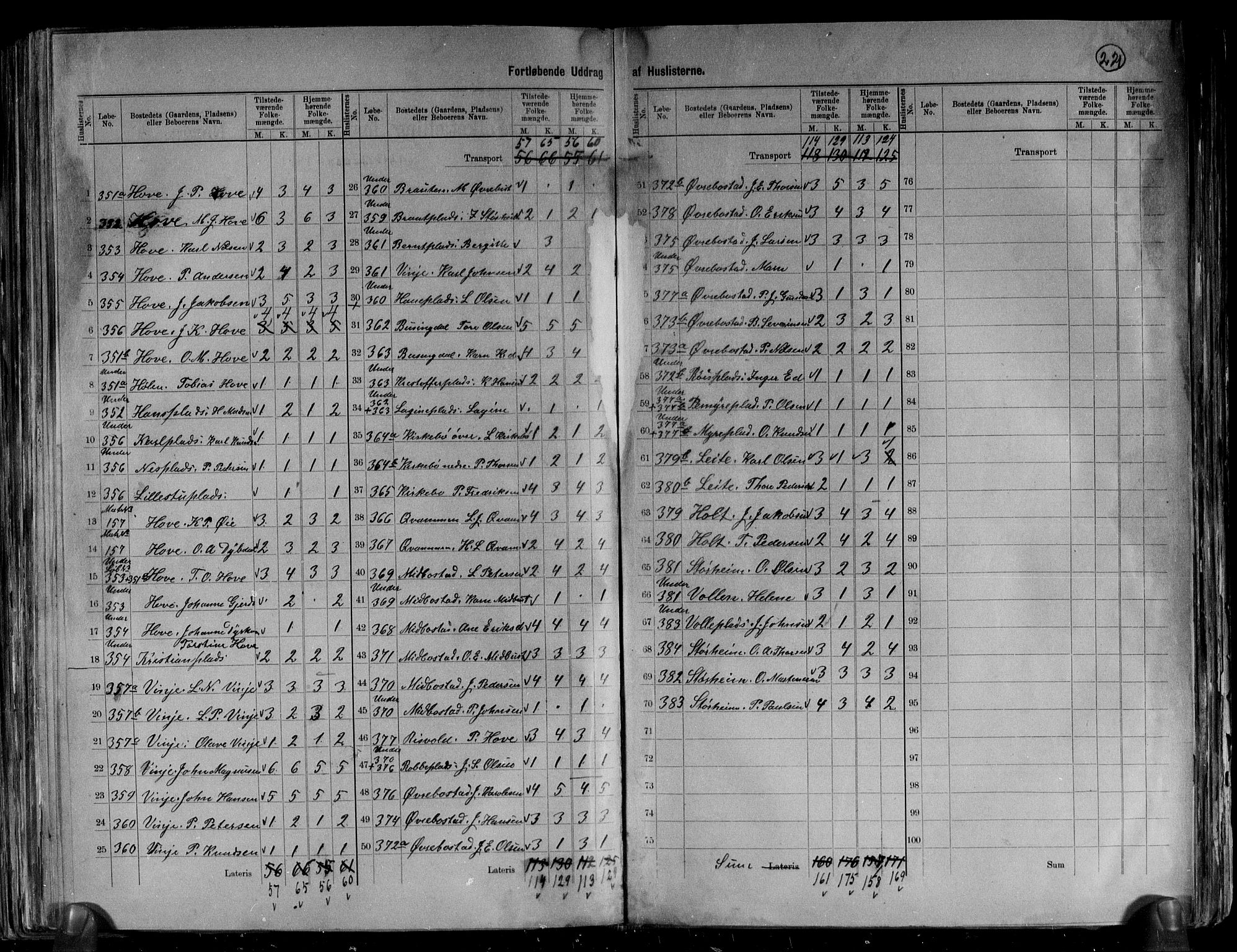 RA, 1891 census for 1525 Stranda, 1891, p. 13