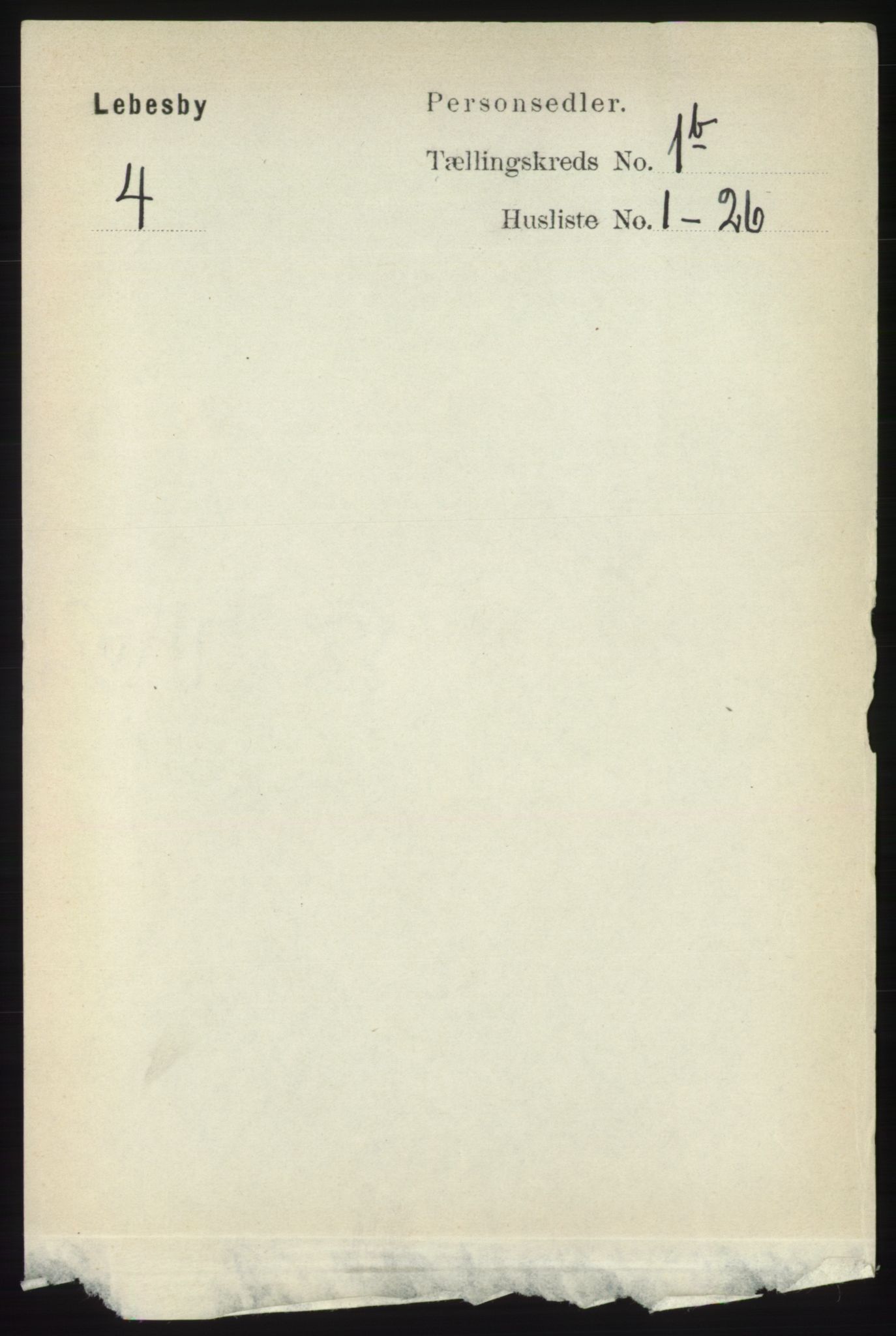 RA, 1891 census for 2022 Lebesby, 1891, p. 105
