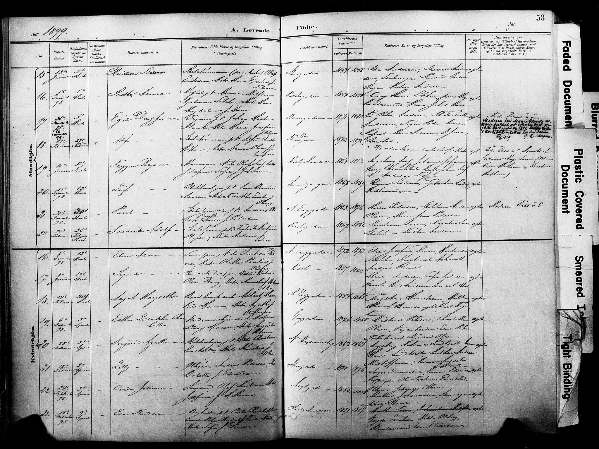 Horten kirkebøker, AV/SAKO-A-348/F/Fa/L0005: Parish register (official) no. 5, 1896-1904, p. 53