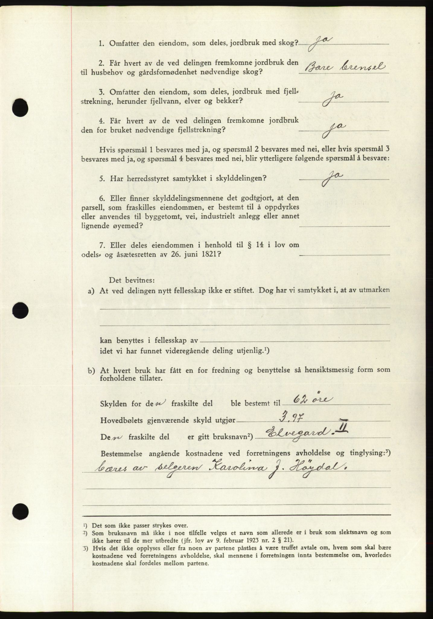 Søre Sunnmøre sorenskriveri, SAT/A-4122/1/2/2C/L0076: Mortgage book no. 2A, 1943-1944, Diary no: : 824/1944