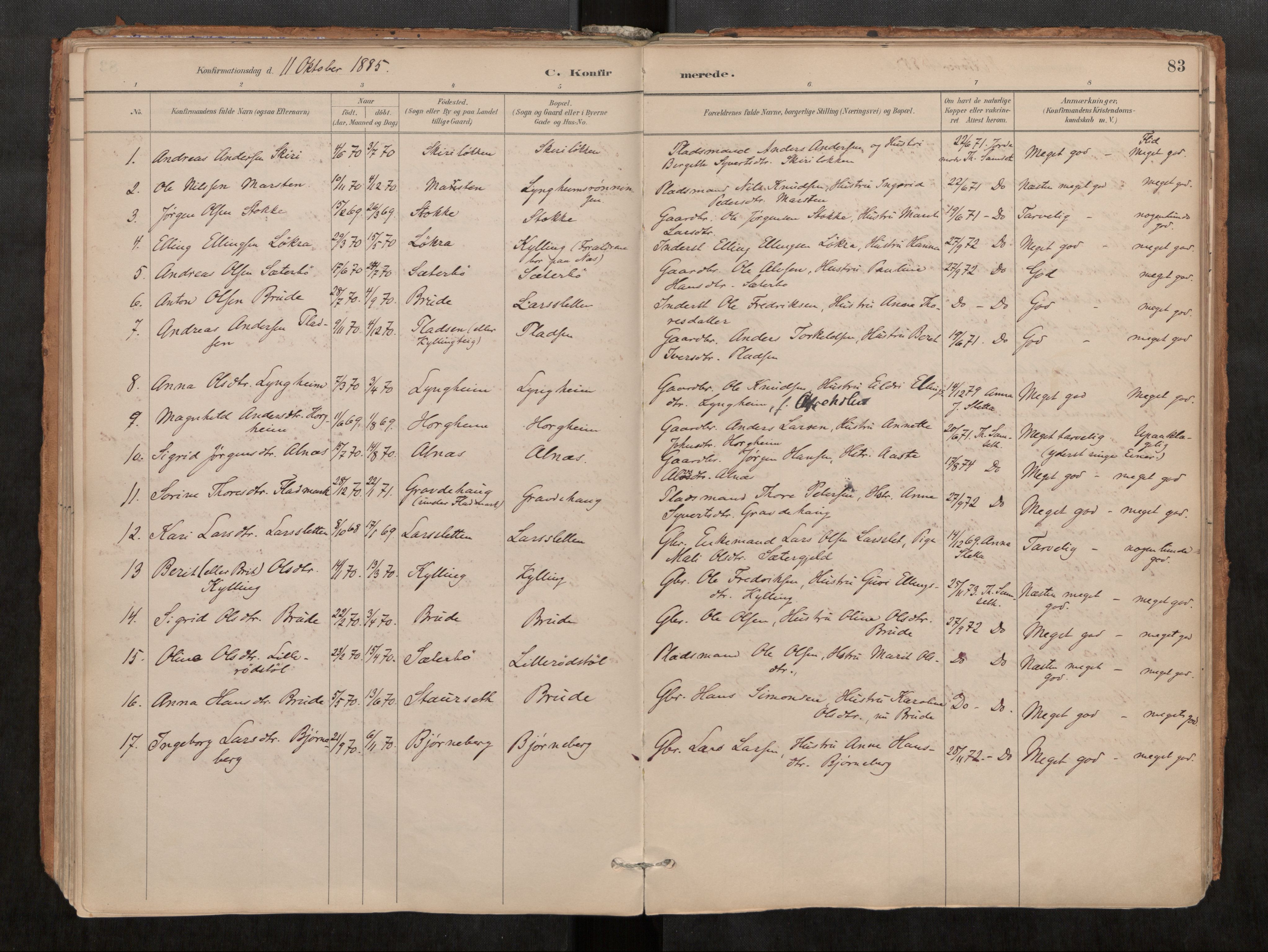 Ministerialprotokoller, klokkerbøker og fødselsregistre - Møre og Romsdal, AV/SAT-A-1454/546/L0599: Parish register (official) no. 546A03, 1882-1920, p. 83