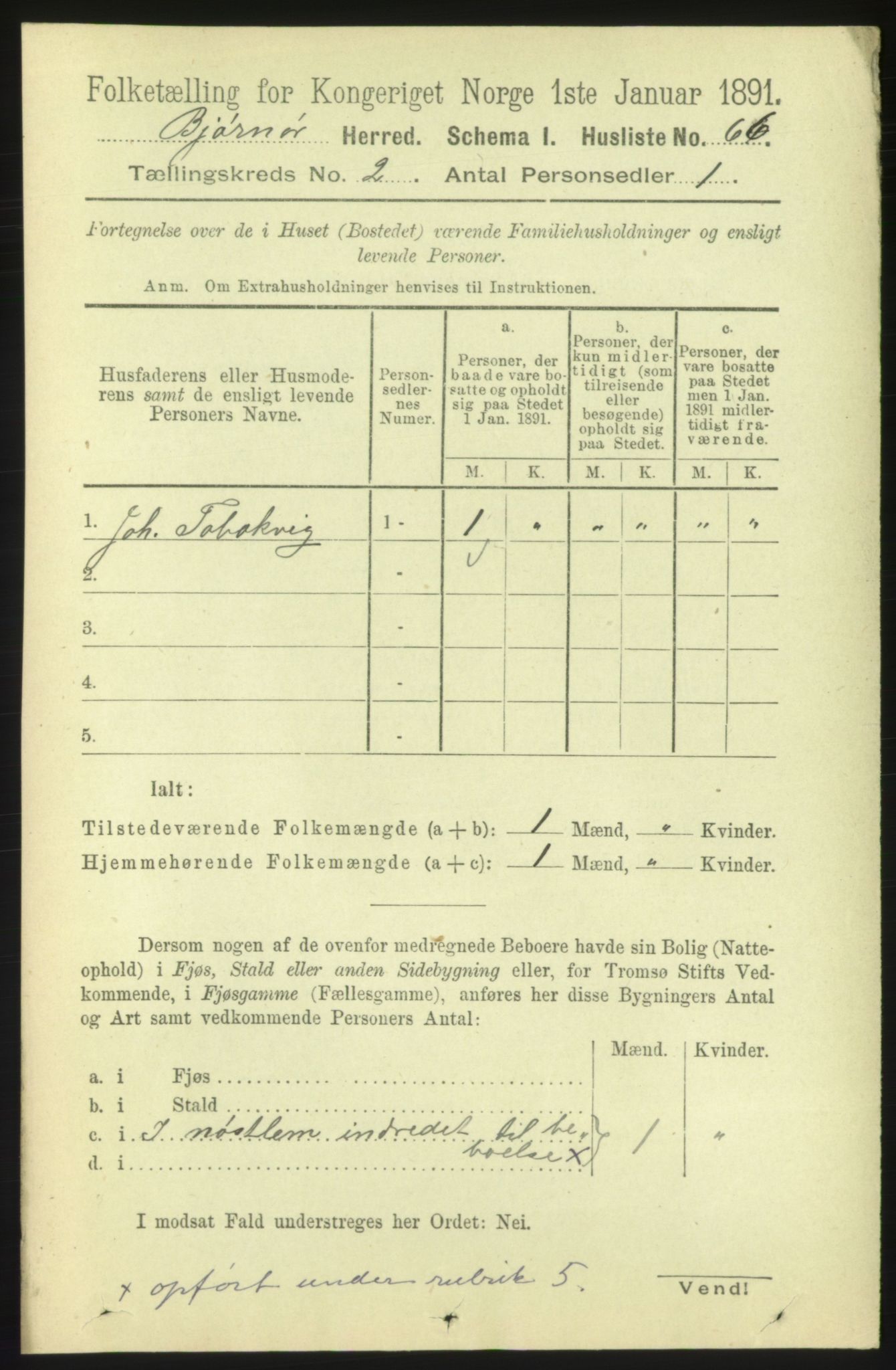 RA, 1891 census for 1632 Bjørnør, 1891, p. 620