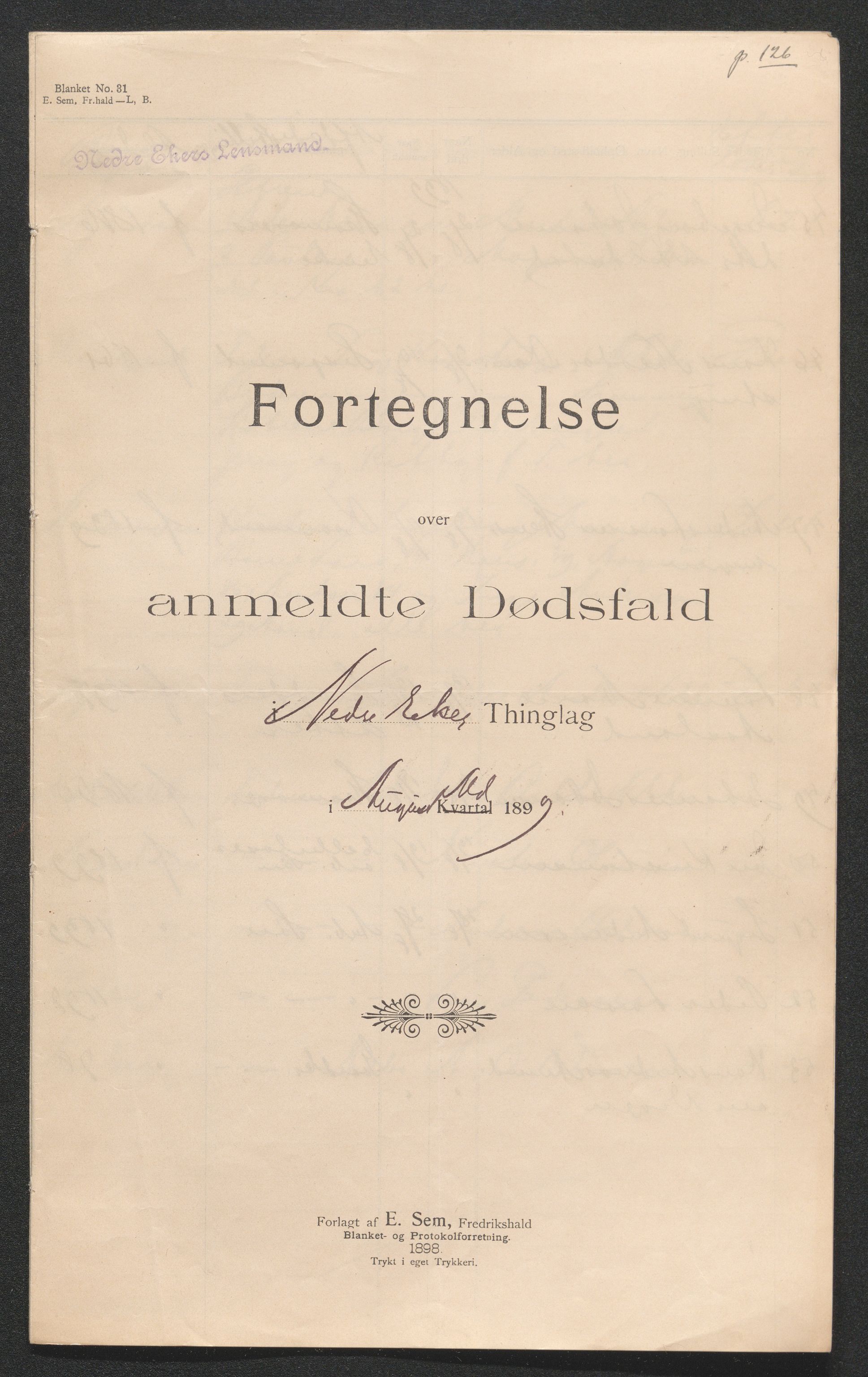 Eiker, Modum og Sigdal sorenskriveri, AV/SAKO-A-123/H/Ha/Hab/L0026: Dødsfallsmeldinger, 1899, p. 223