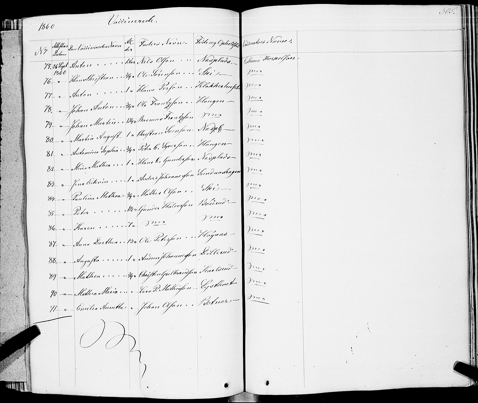 Skiptvet prestekontor Kirkebøker, AV/SAO-A-20009/F/Fa/L0006: Parish register (official) no. 6, 1839-1860, p. 304