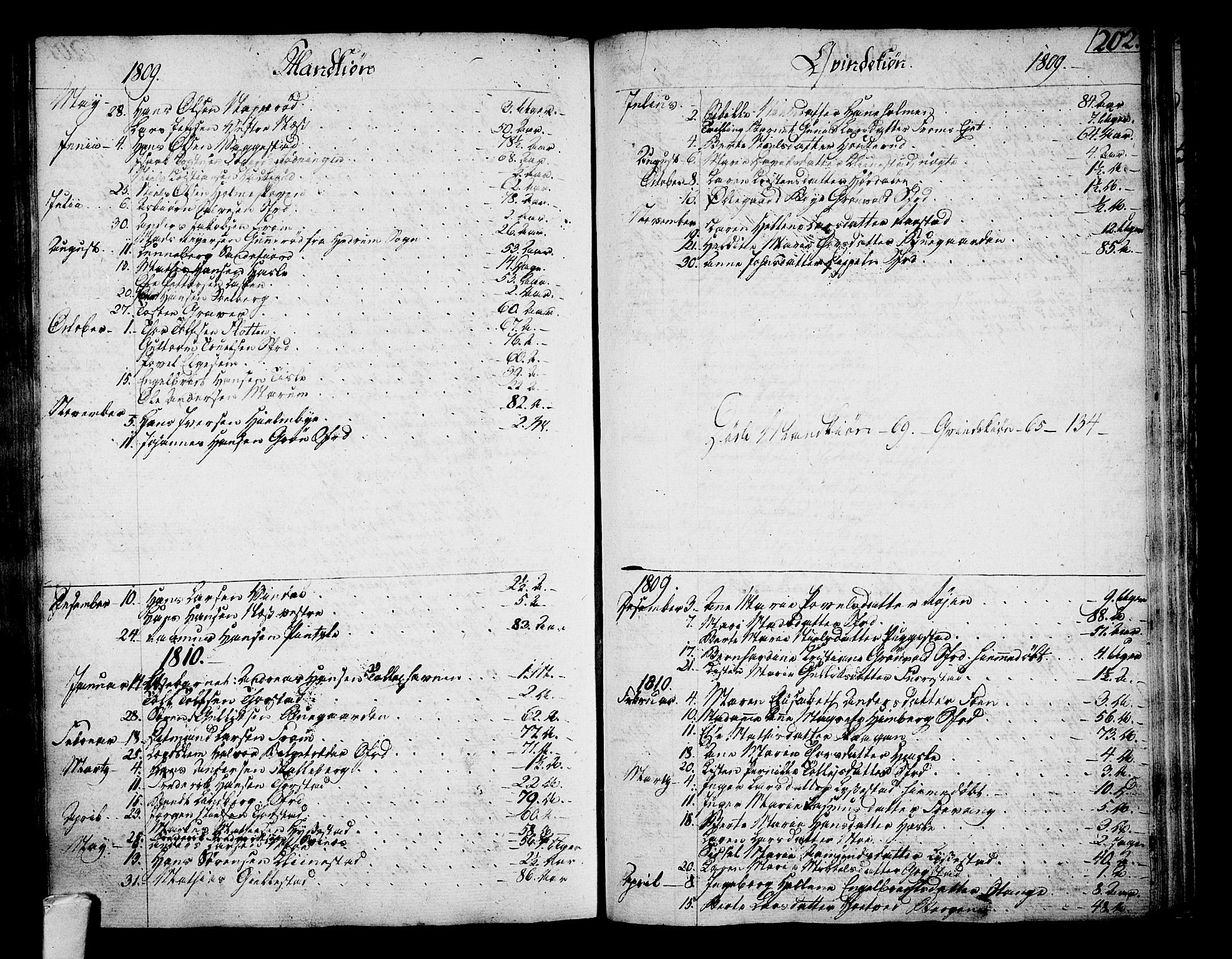 Sandar kirkebøker, SAKO/A-243/F/Fa/L0003: Parish register (official) no. 3, 1789-1814, p. 202